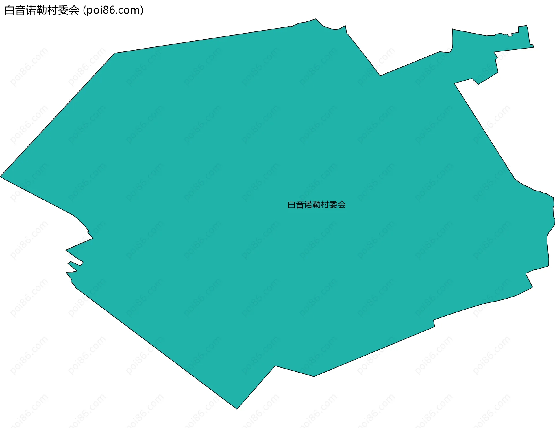 白音诺勒村委会边界地图