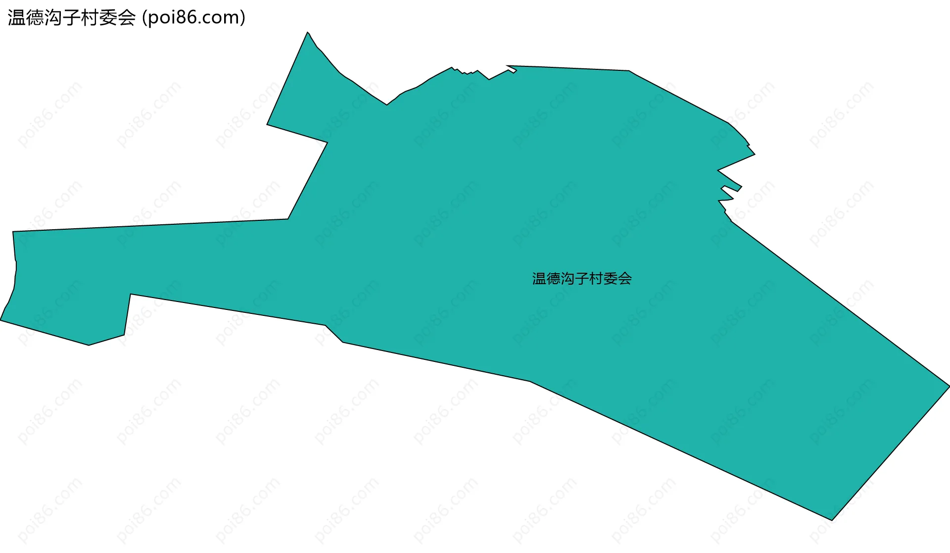 温德沟子村委会边界地图