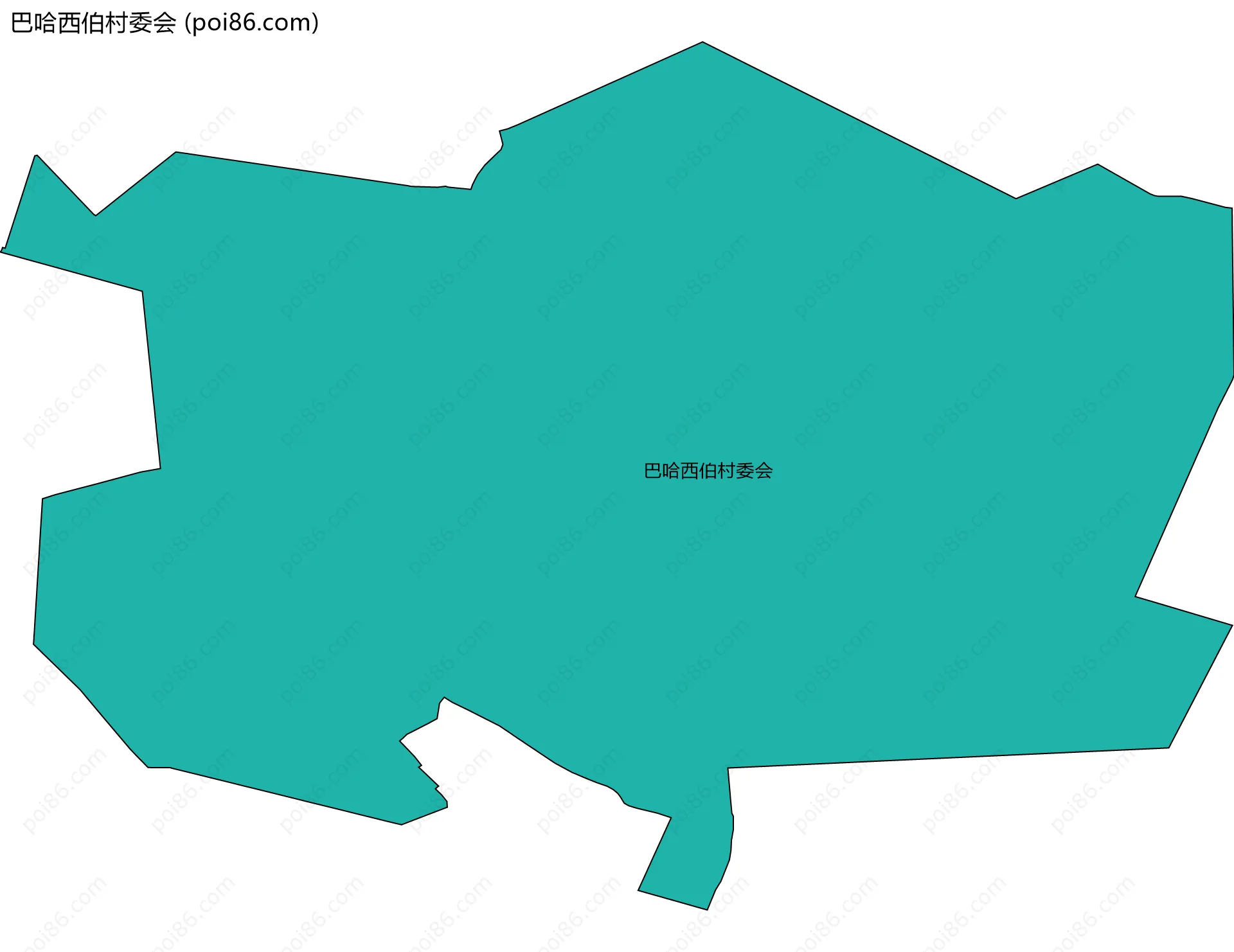 巴哈西伯村委会边界地图