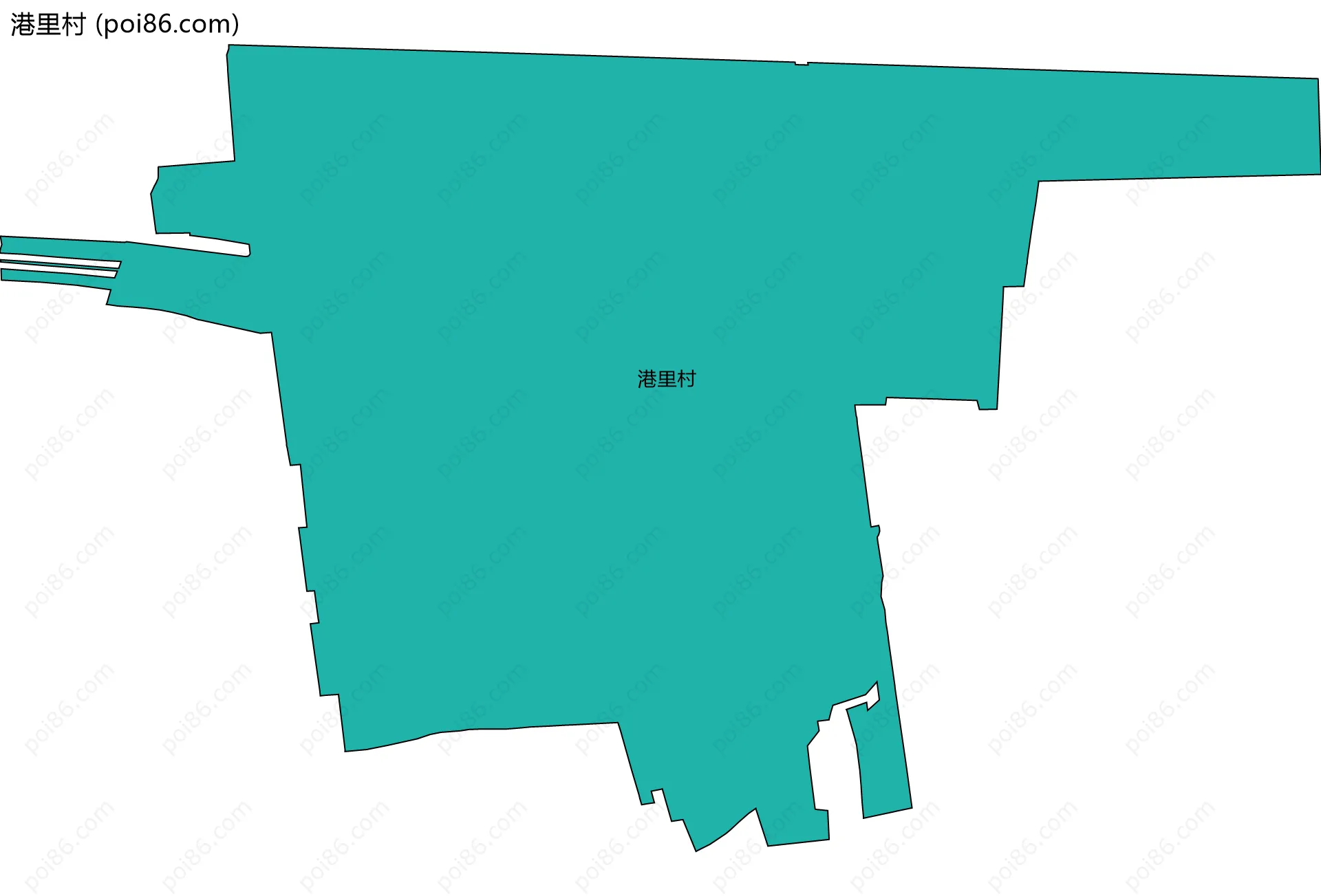 港里村边界地图