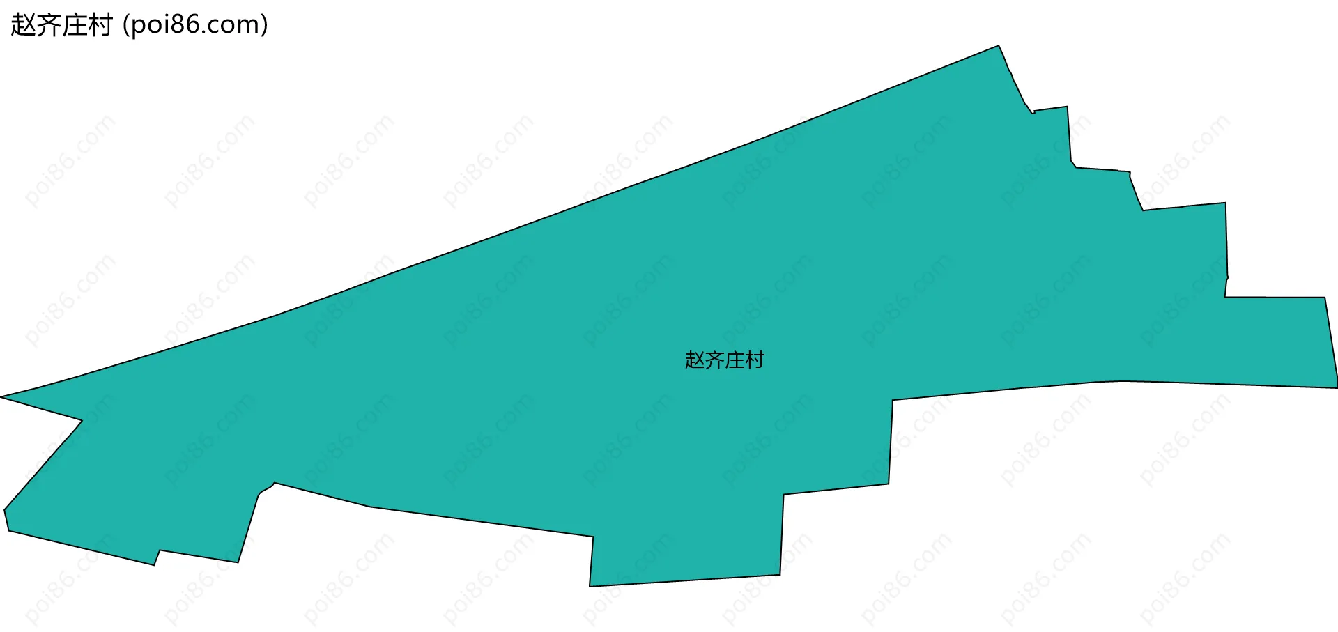 赵齐庄村边界地图