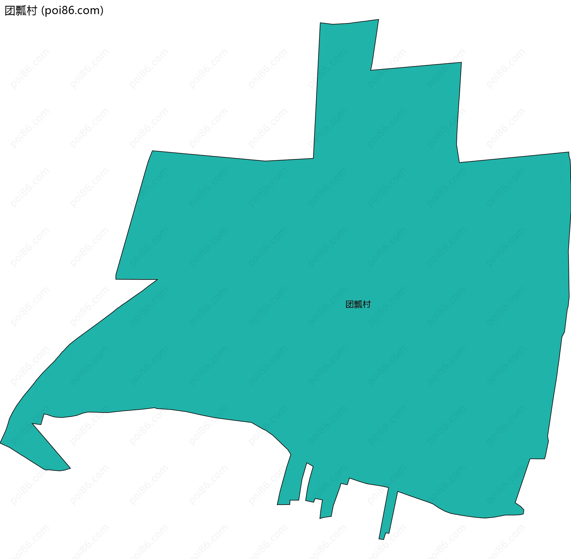 团瓢村边界地图