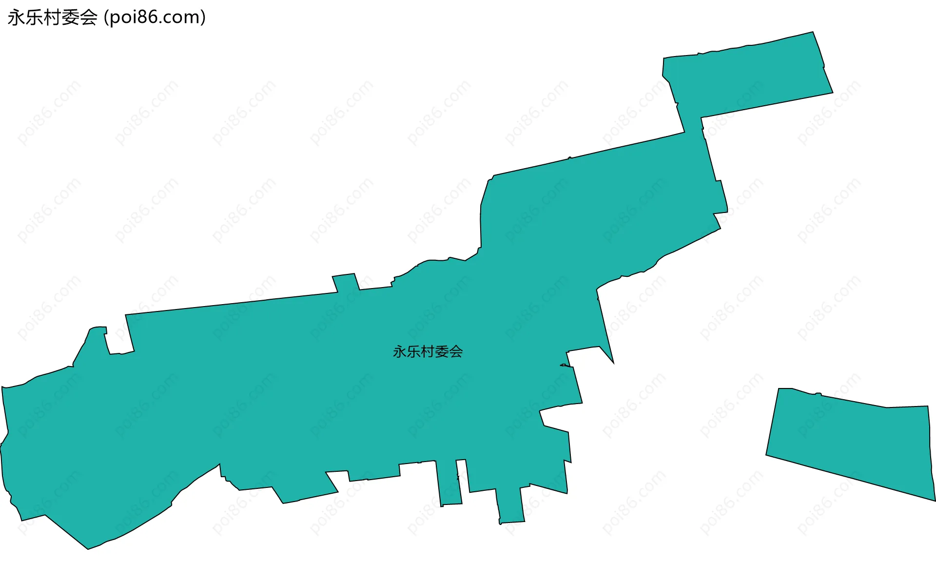 永乐村委会边界地图