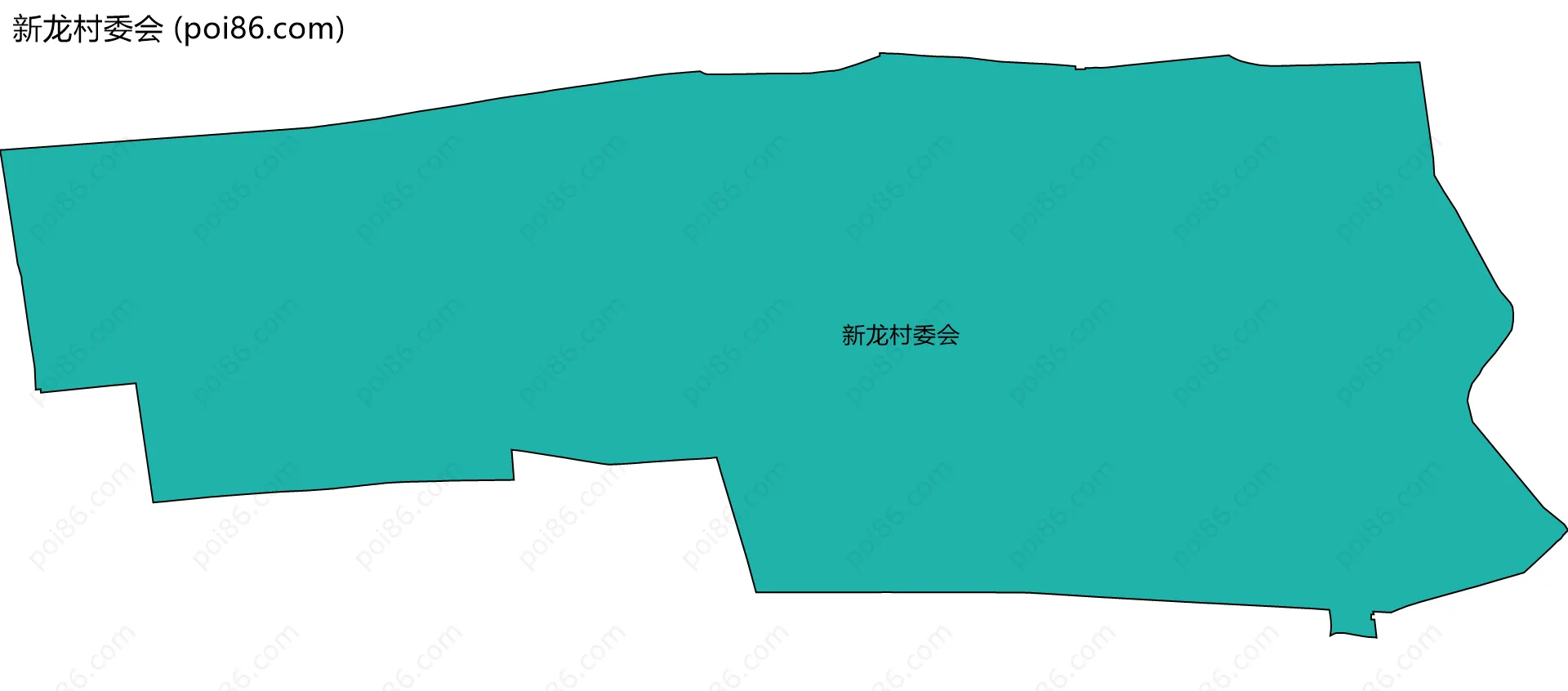 新龙村委会边界地图