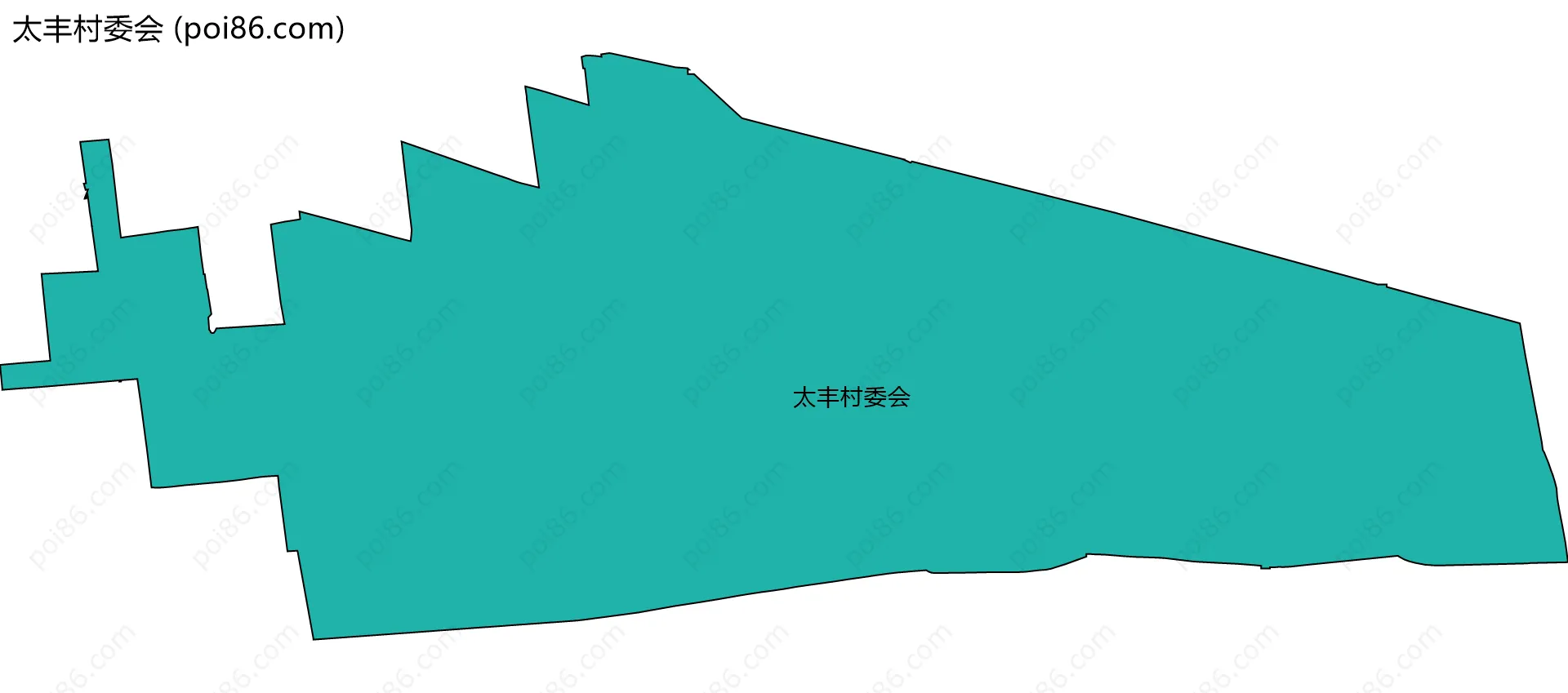 太丰村委会边界地图