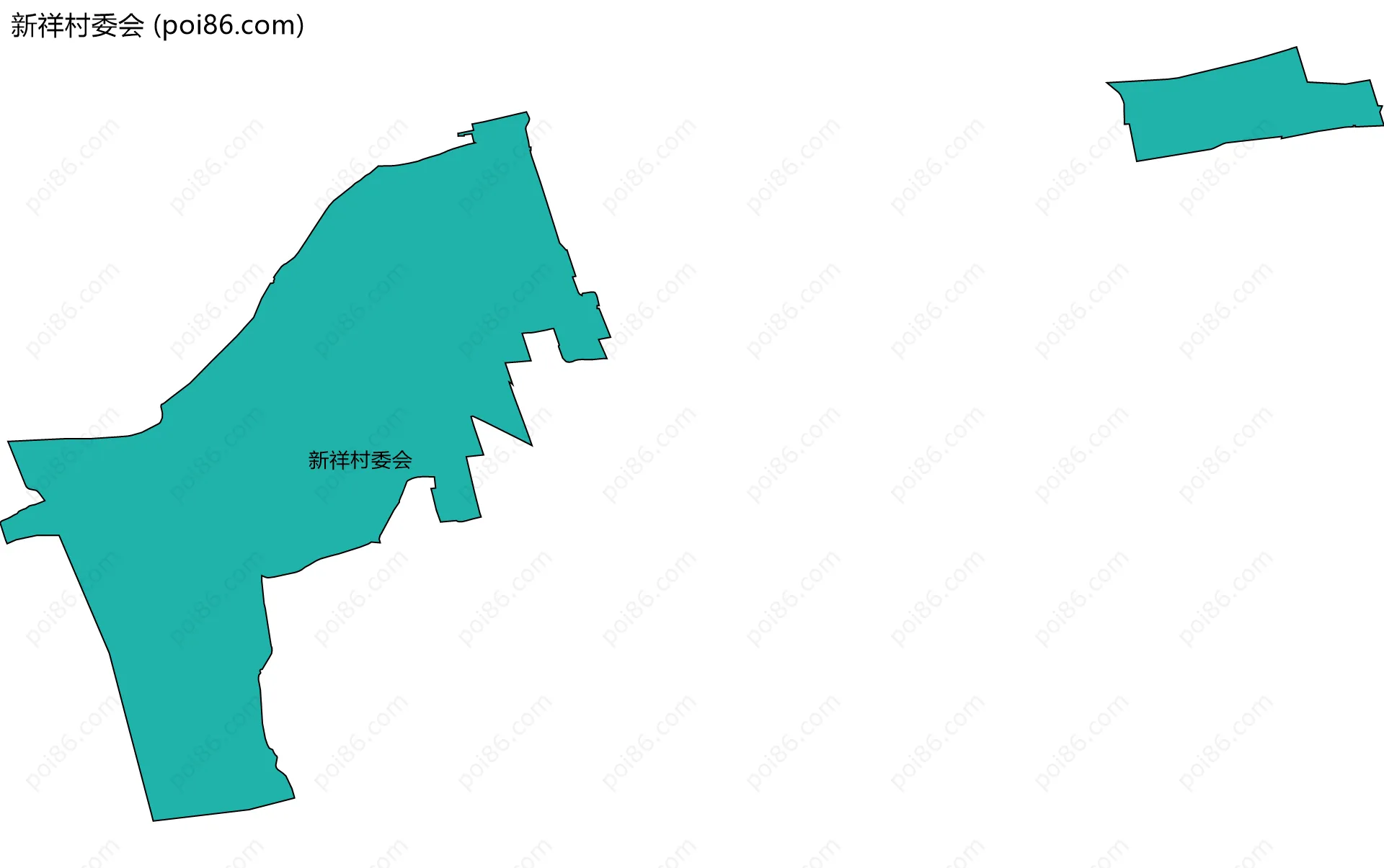 新祥村委会边界地图