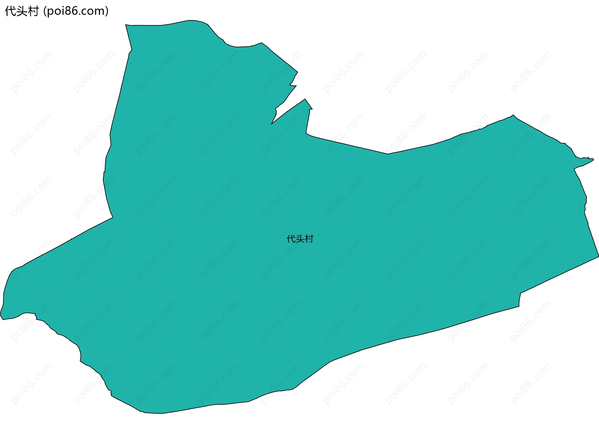 代头村边界地图