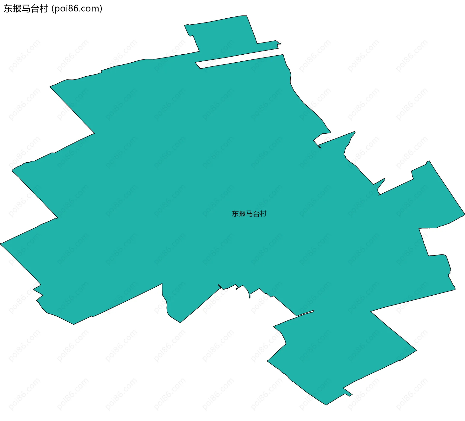 东报马台村边界地图