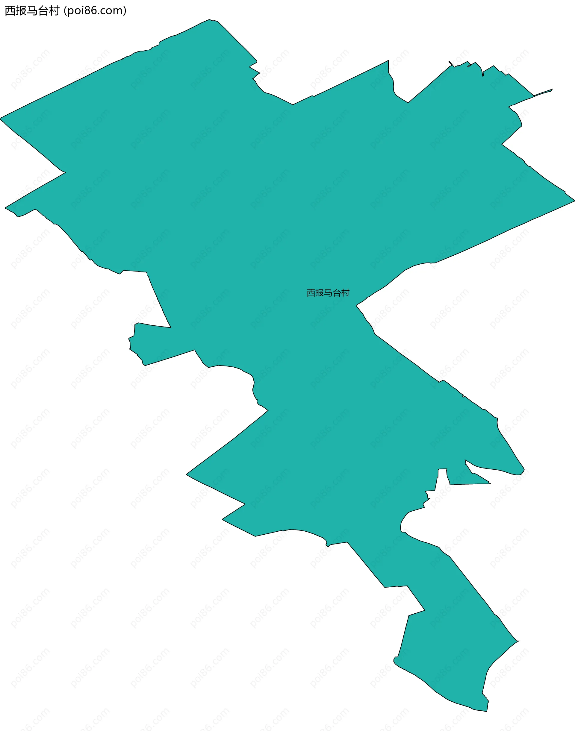 西报马台村边界地图