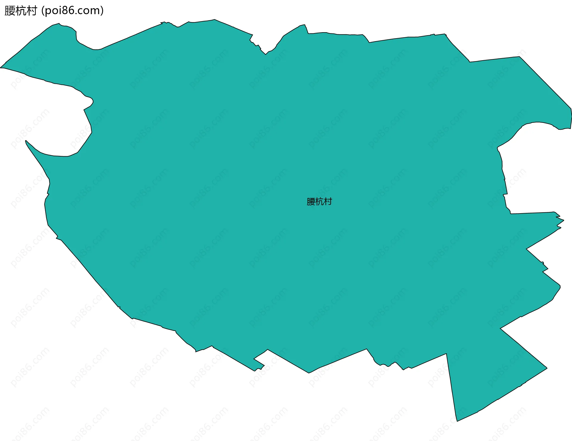 腰杭村边界地图