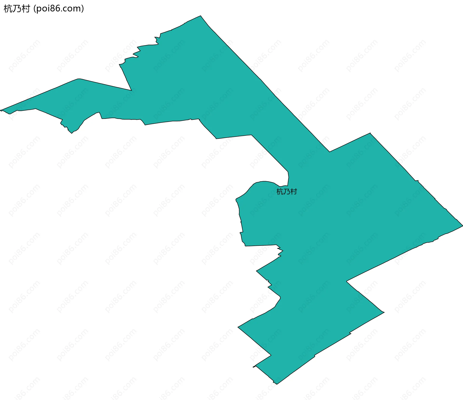 杭乃村边界地图