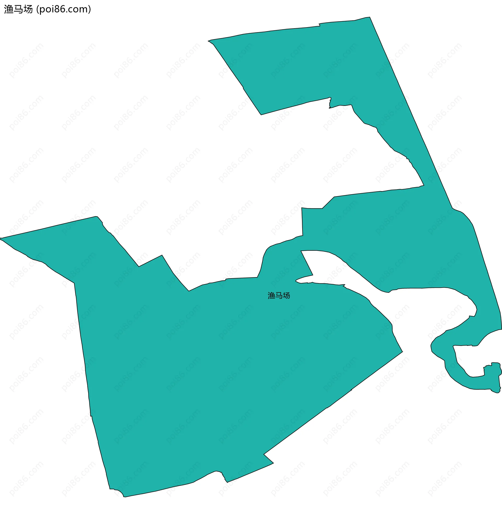 渔马场边界地图