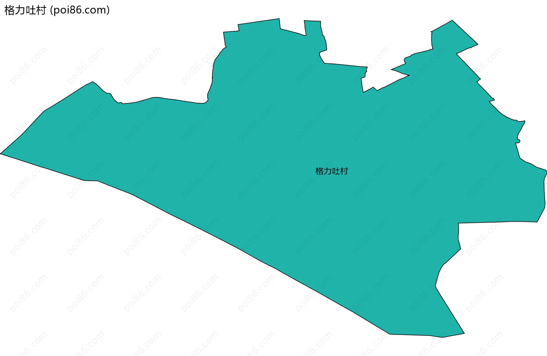 格力吐村边界地图