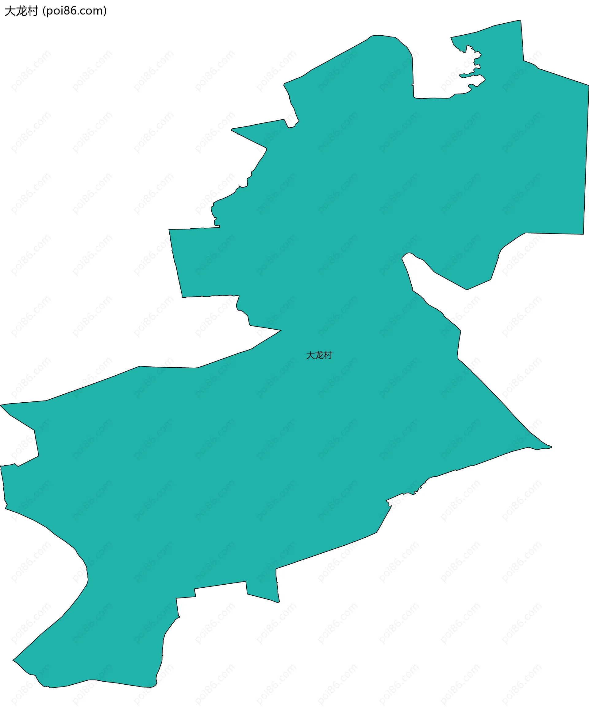 大龙村边界地图