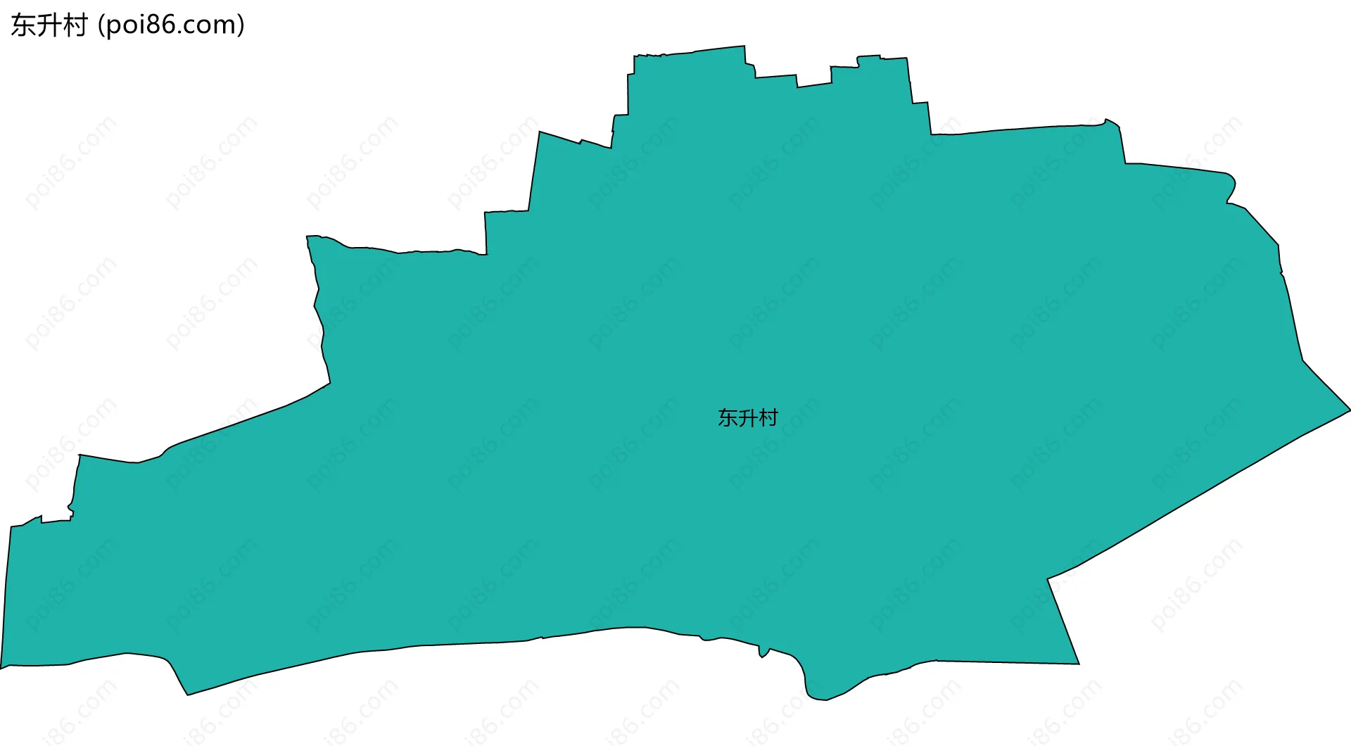 东升村边界地图