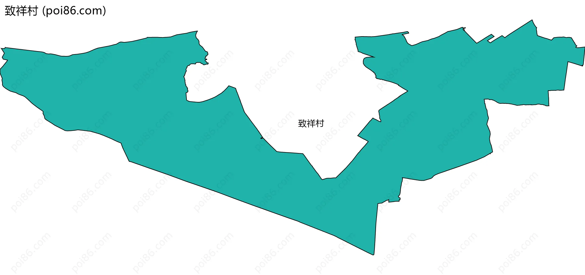 致祥村边界地图