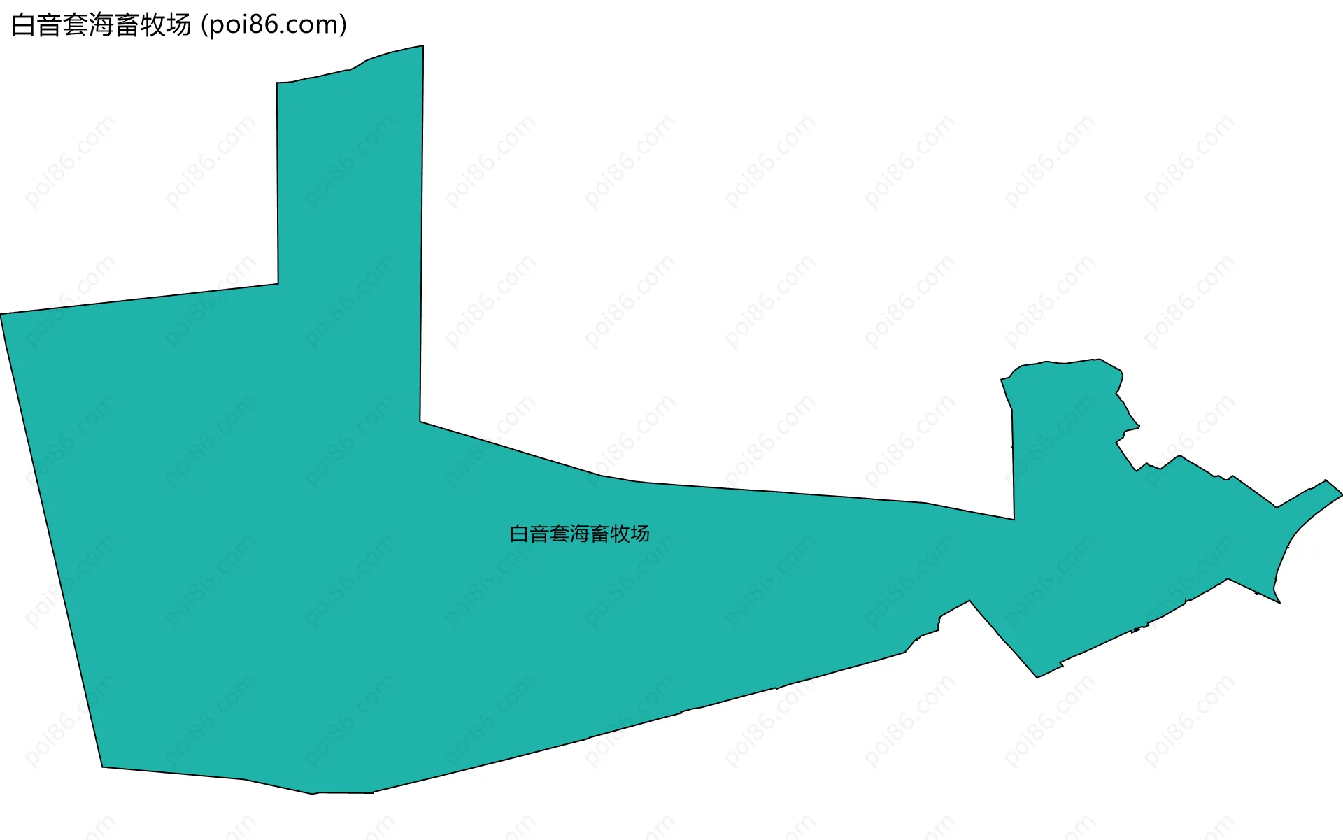 白音套海畜牧场边界地图