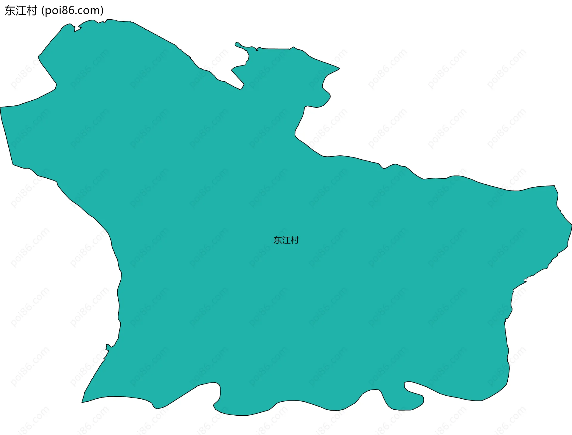 东江村边界地图