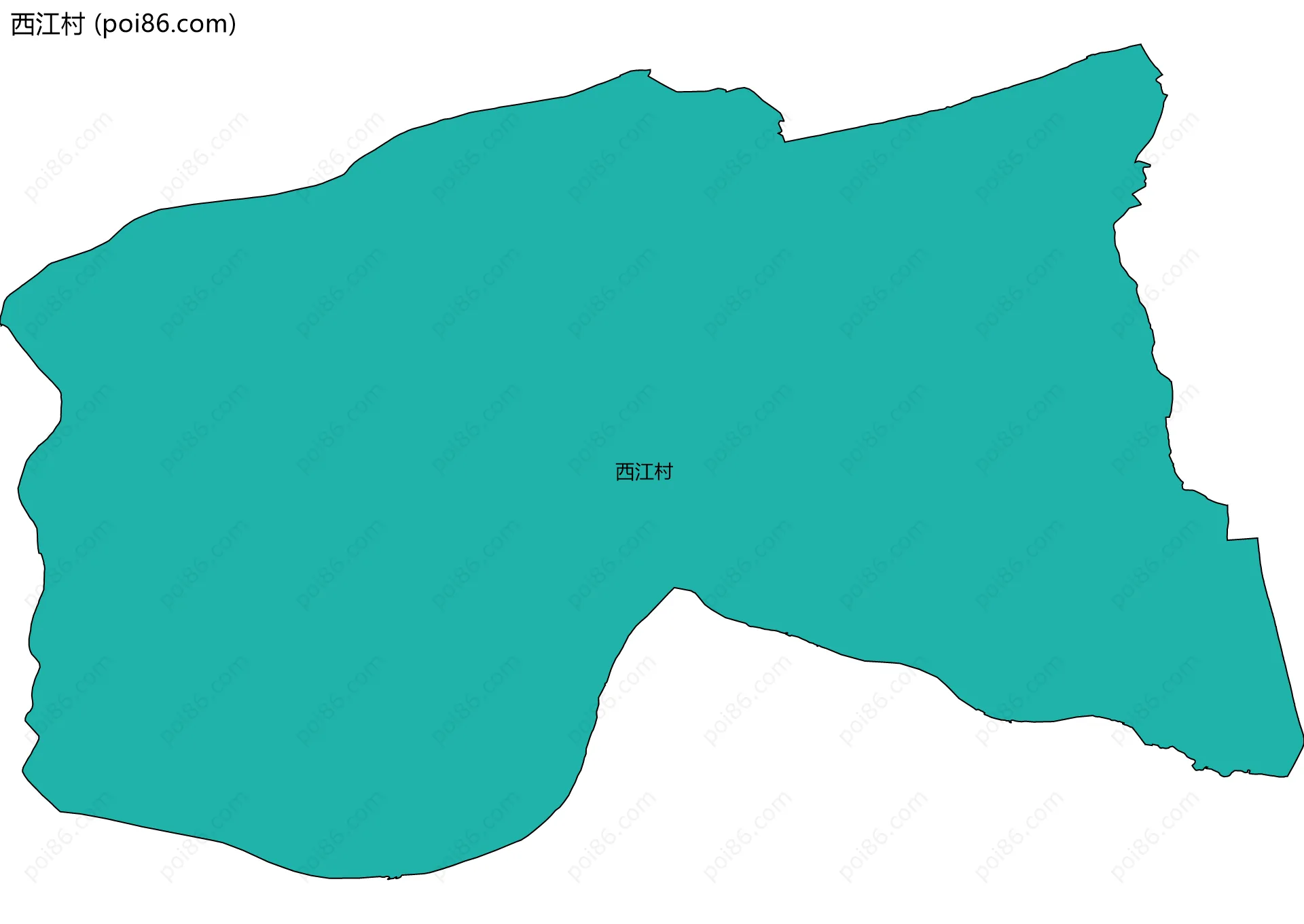 西江村边界地图