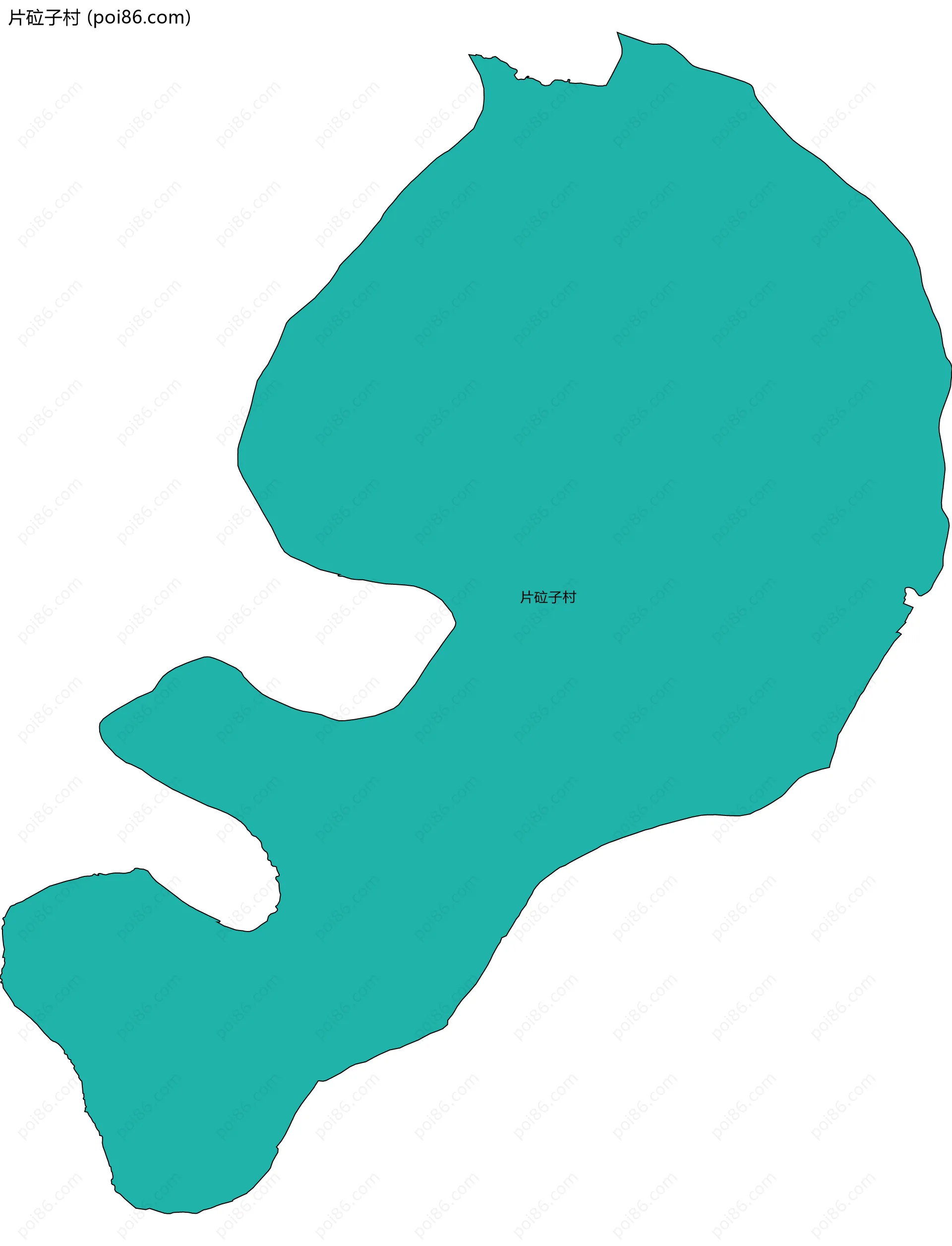 片砬子村边界地图