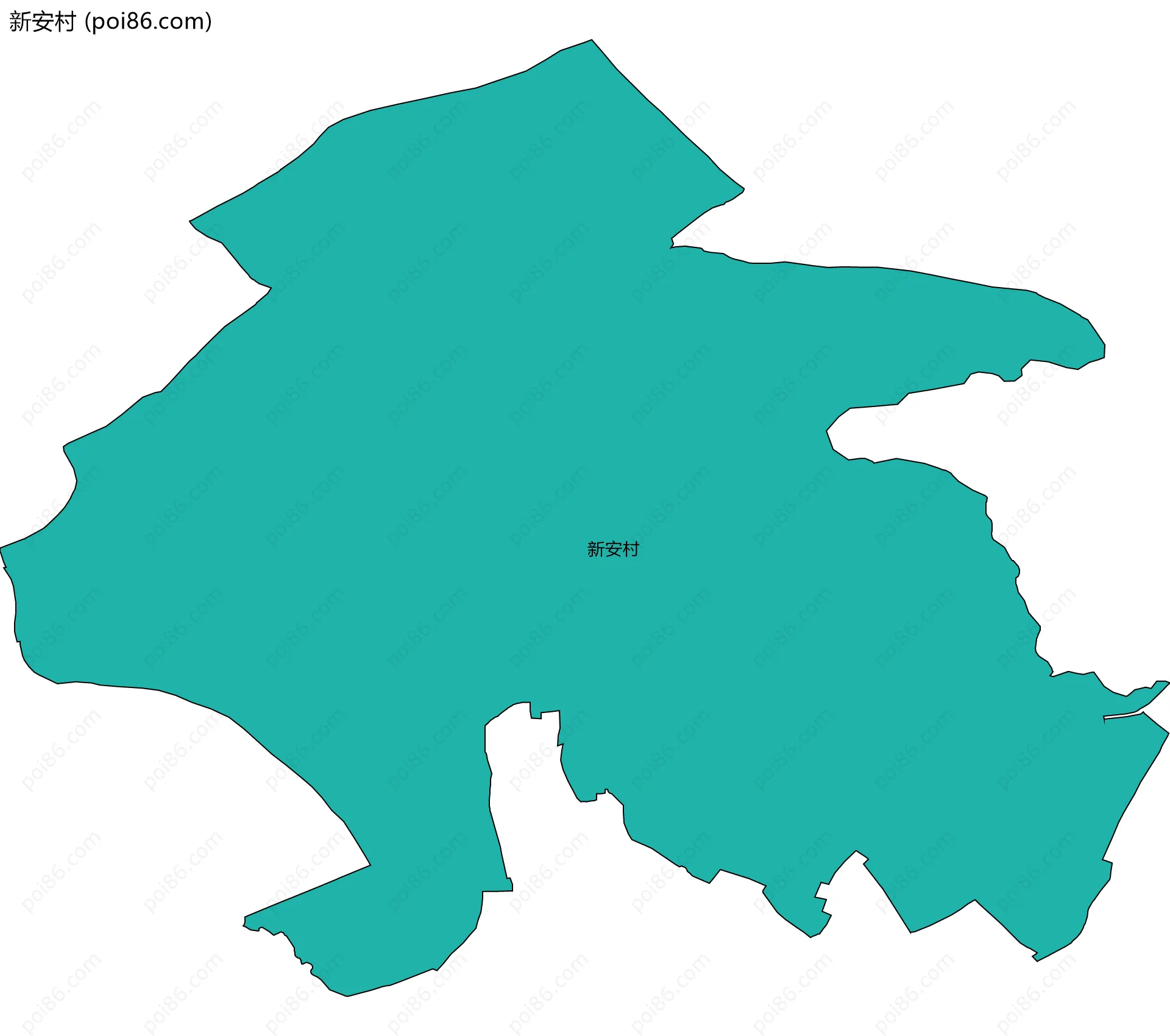 新安村边界地图