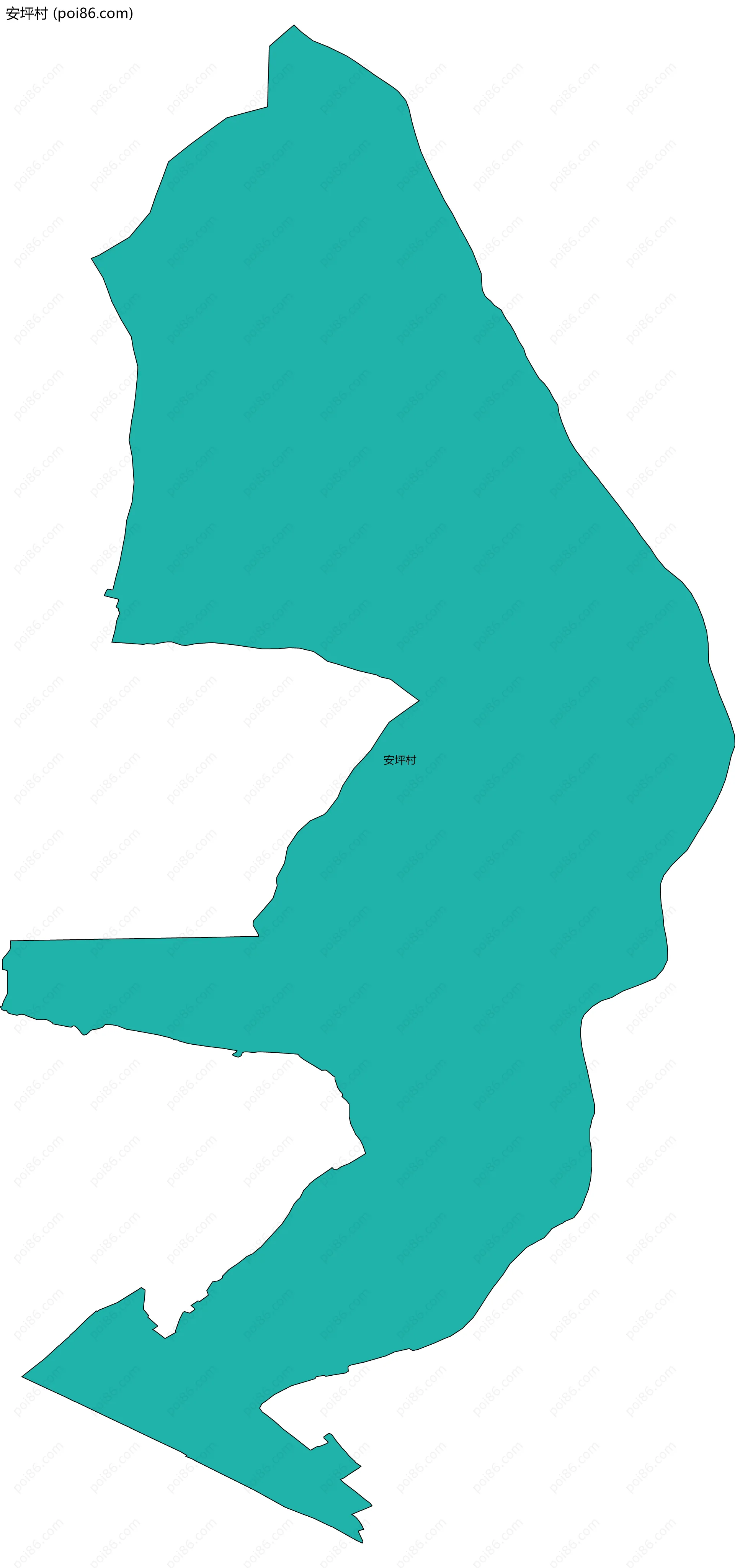 安坪村边界地图