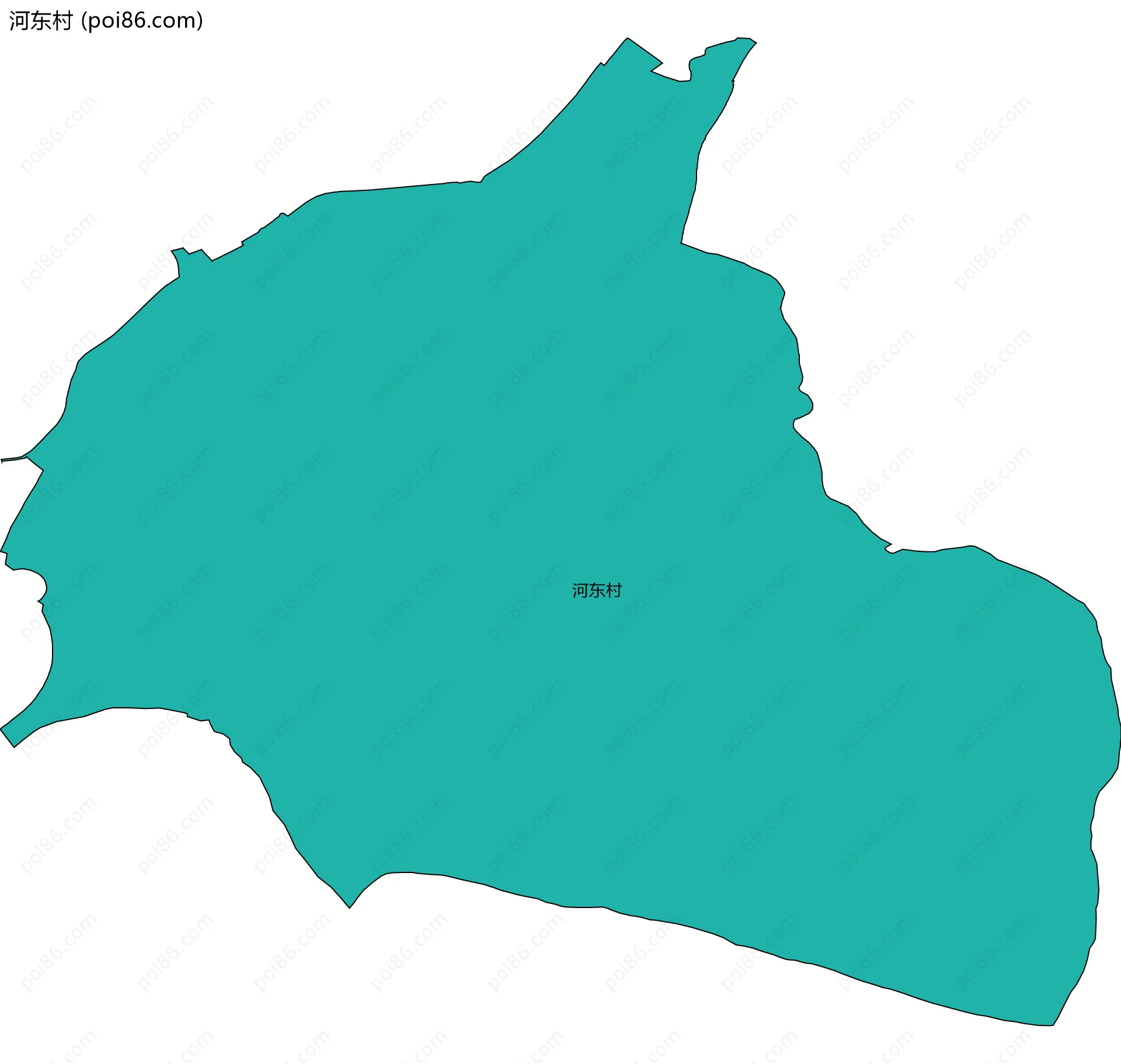 河东村边界地图