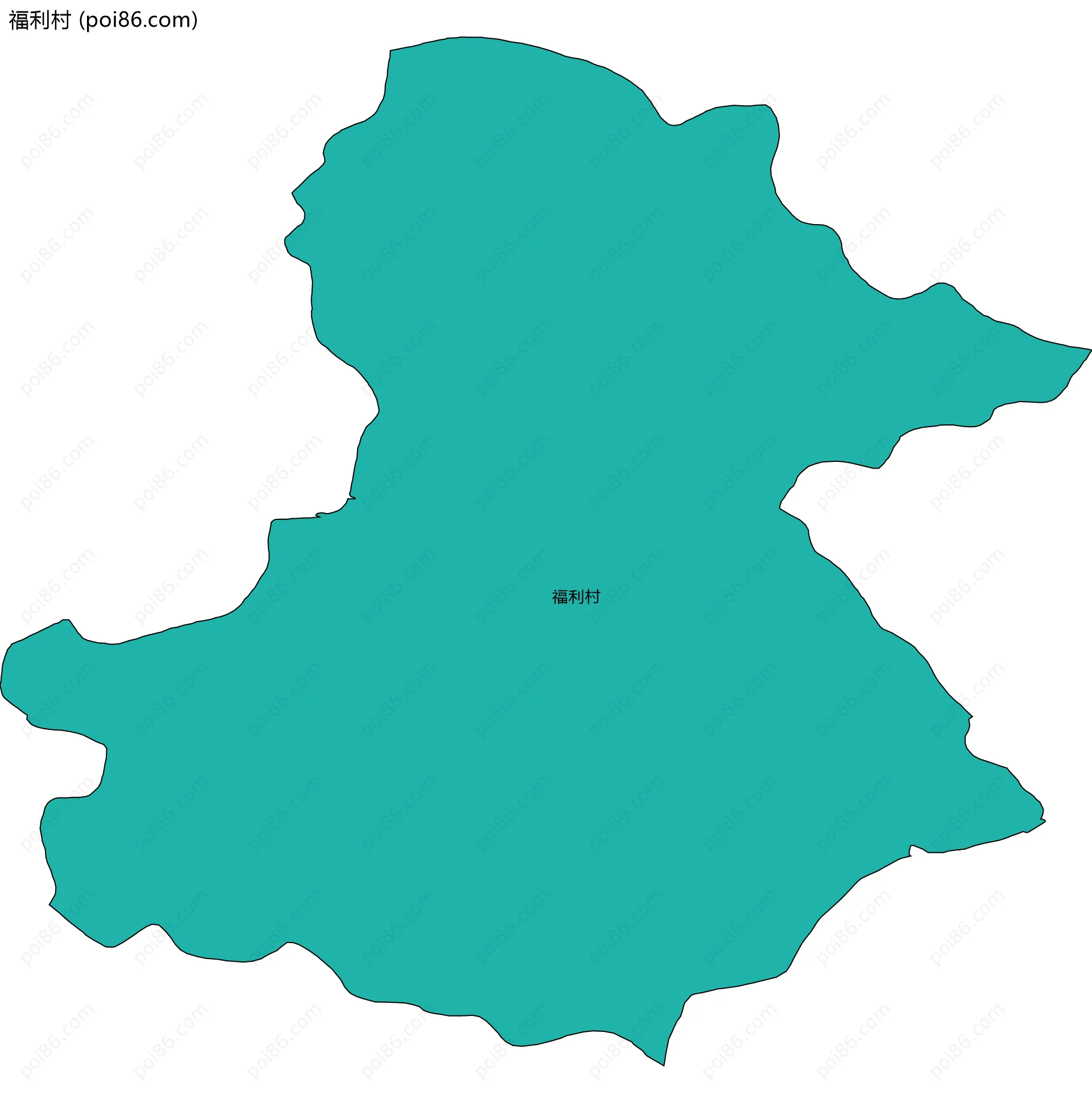福利村边界地图