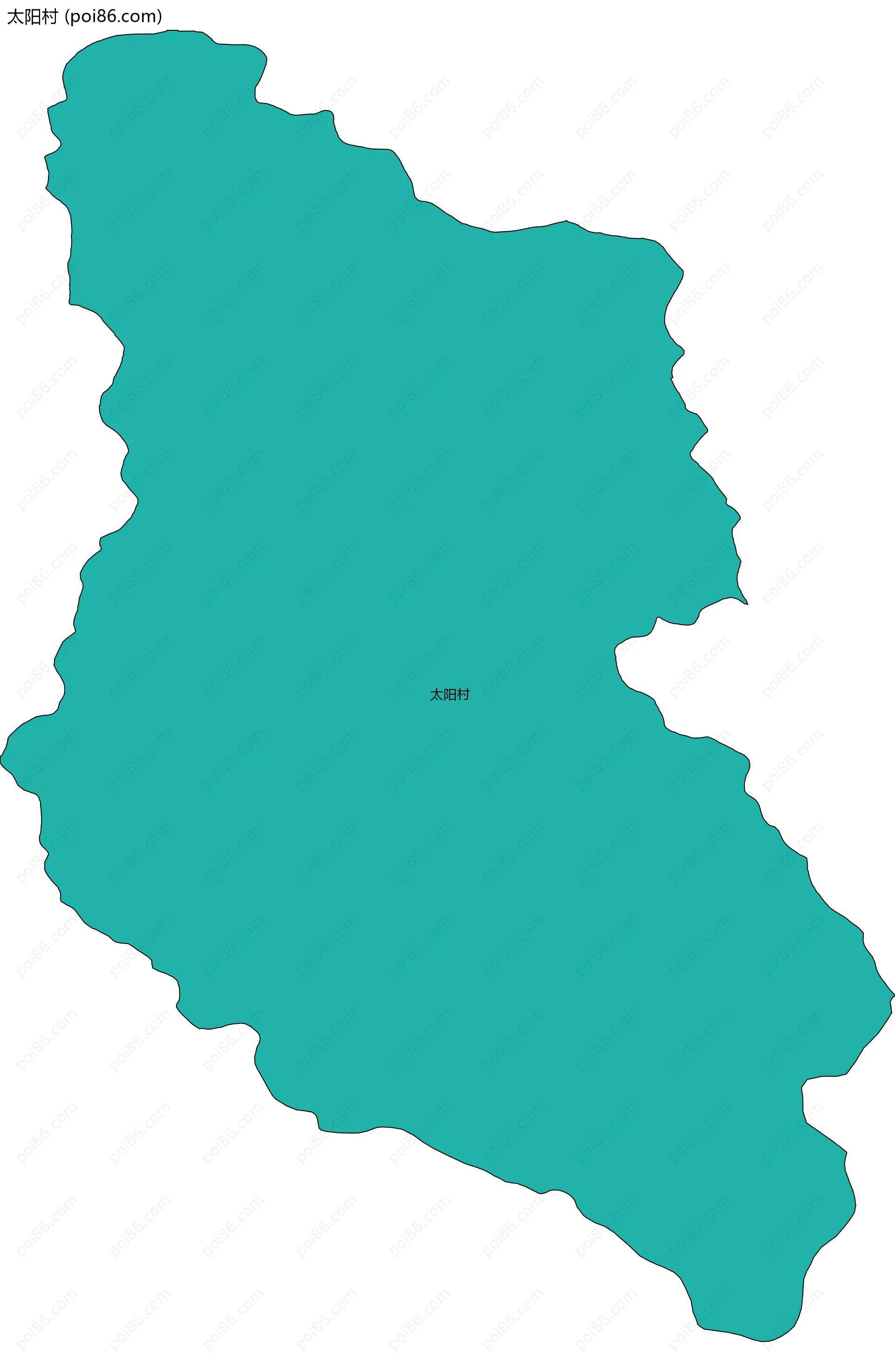 太阳村边界地图