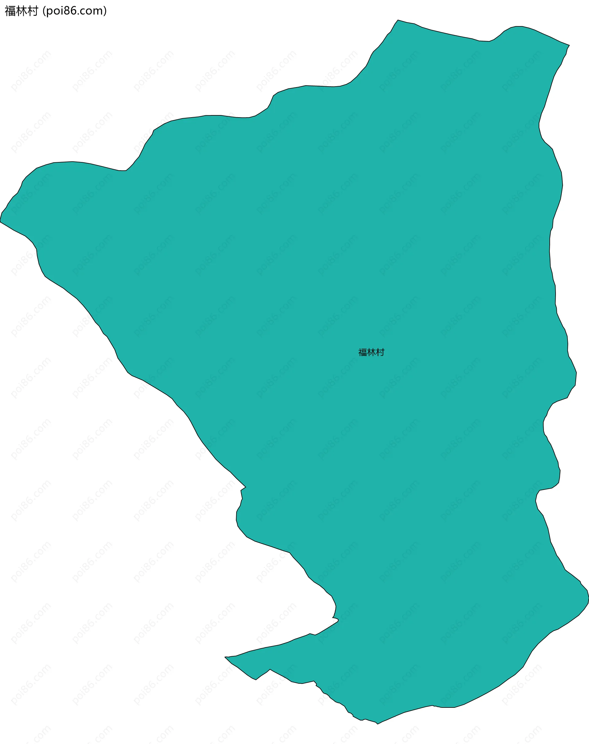 福林村边界地图