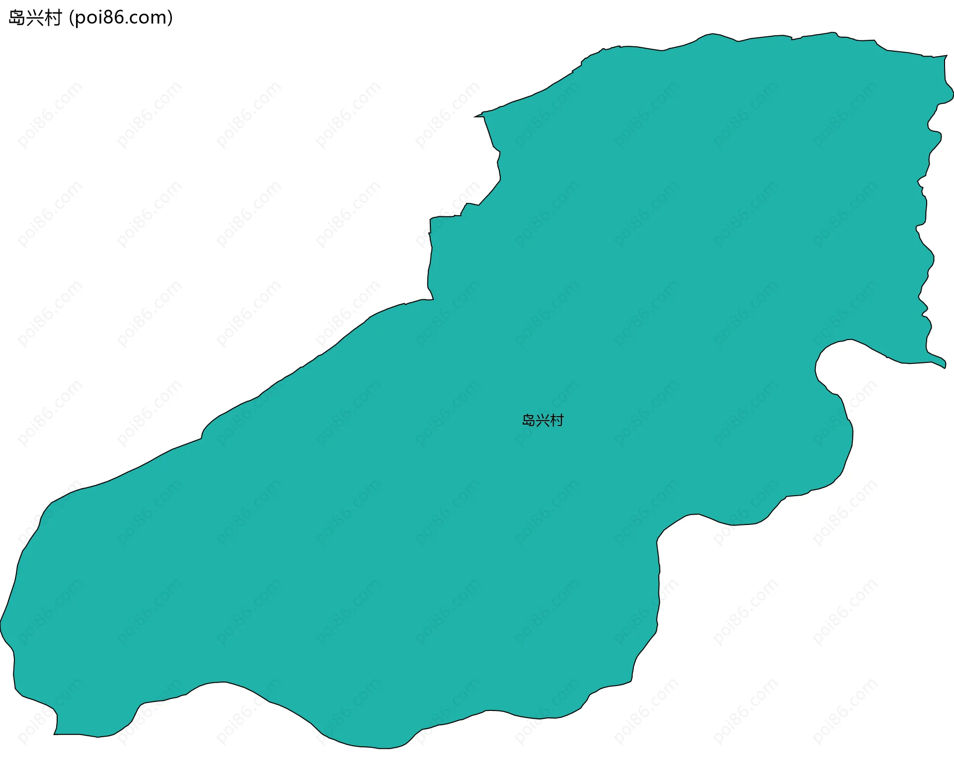 岛兴村边界地图