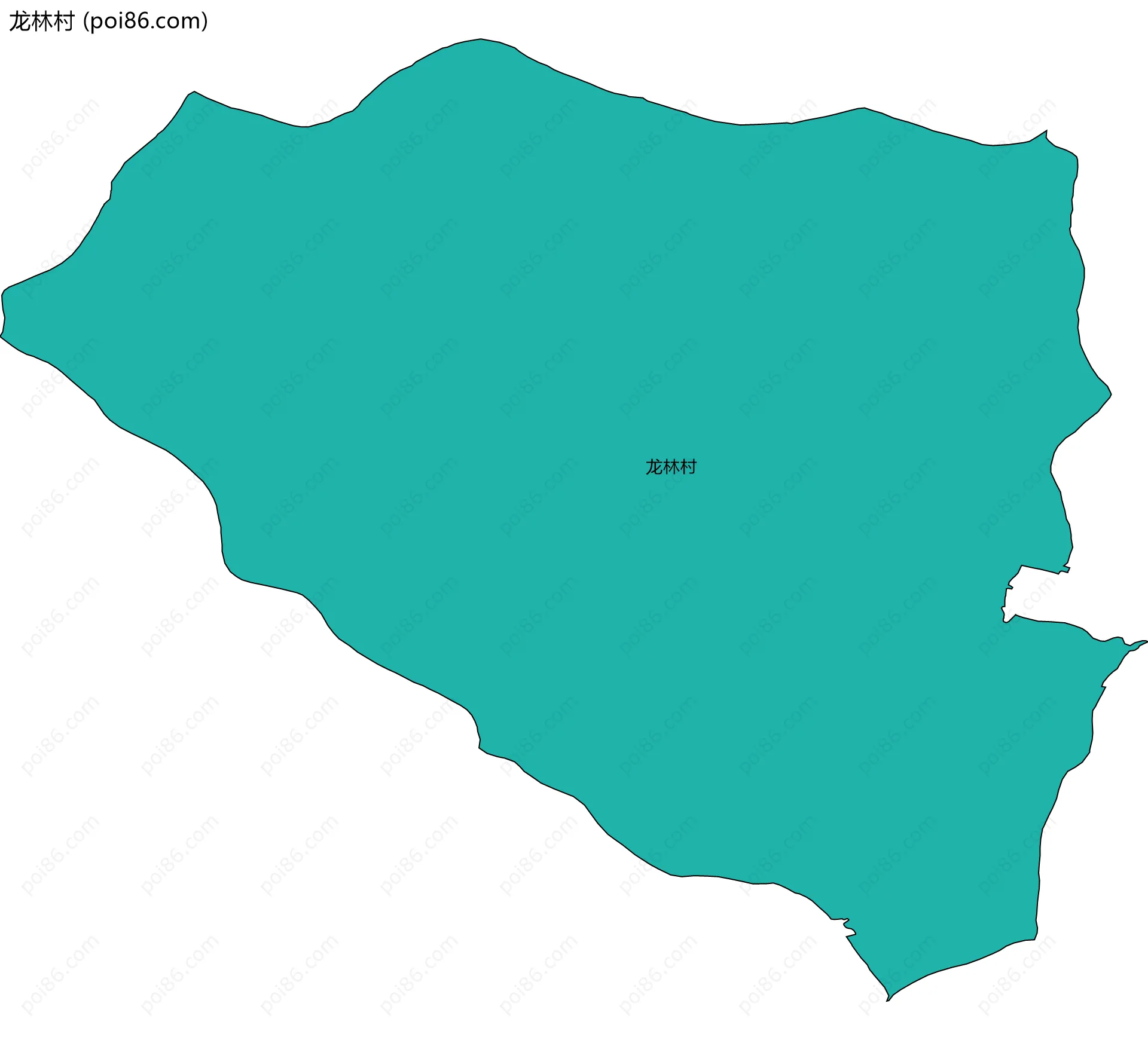 龙林村边界地图