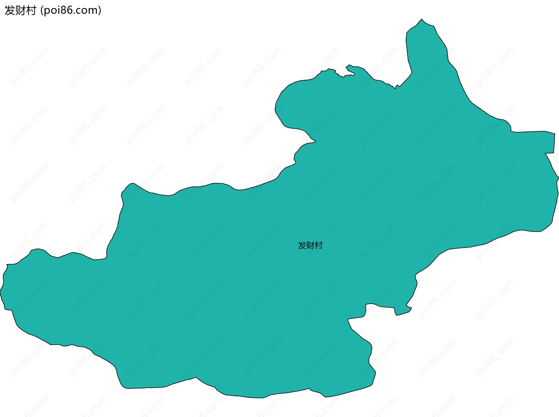 发财村边界地图