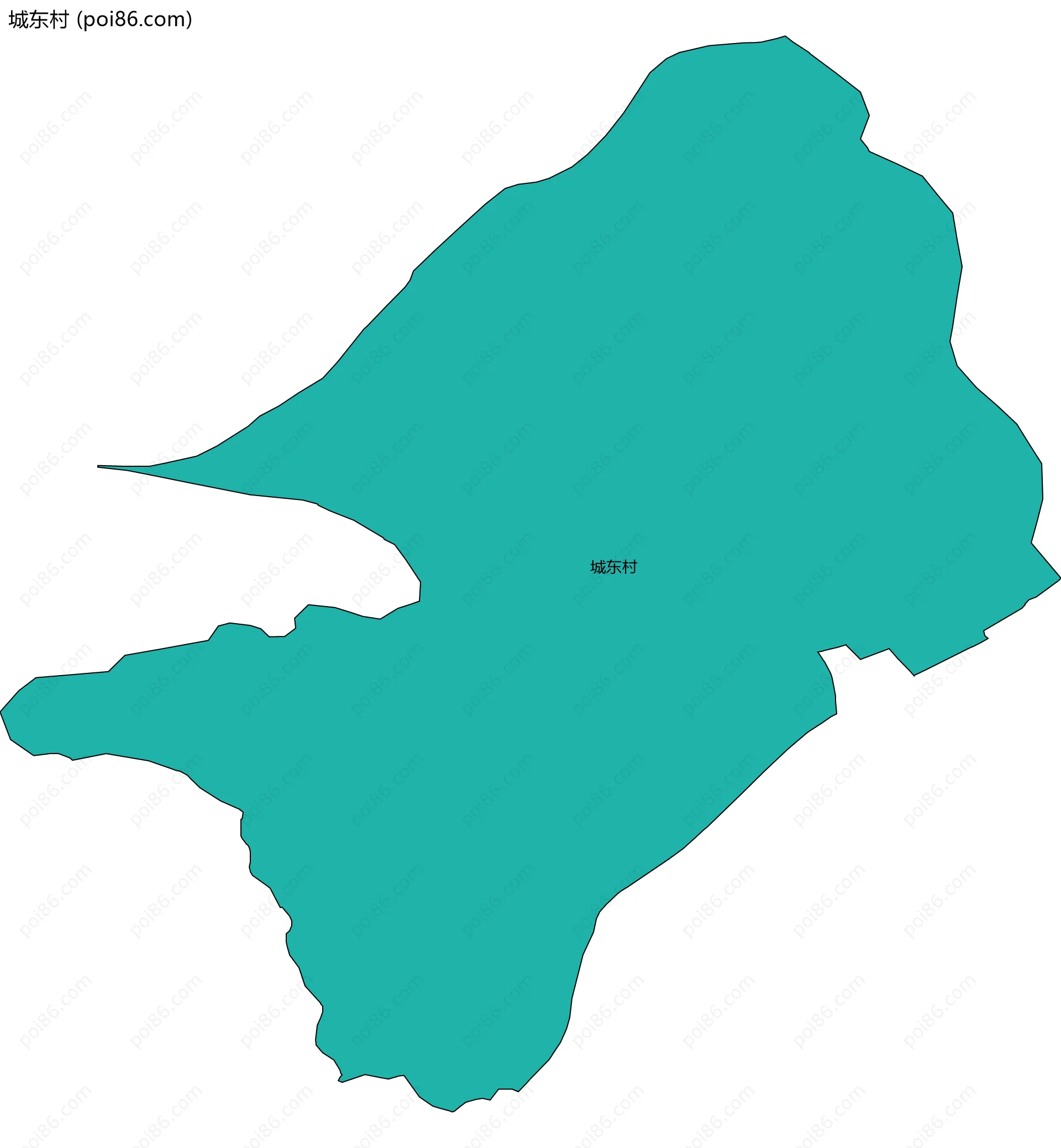 城东村边界地图