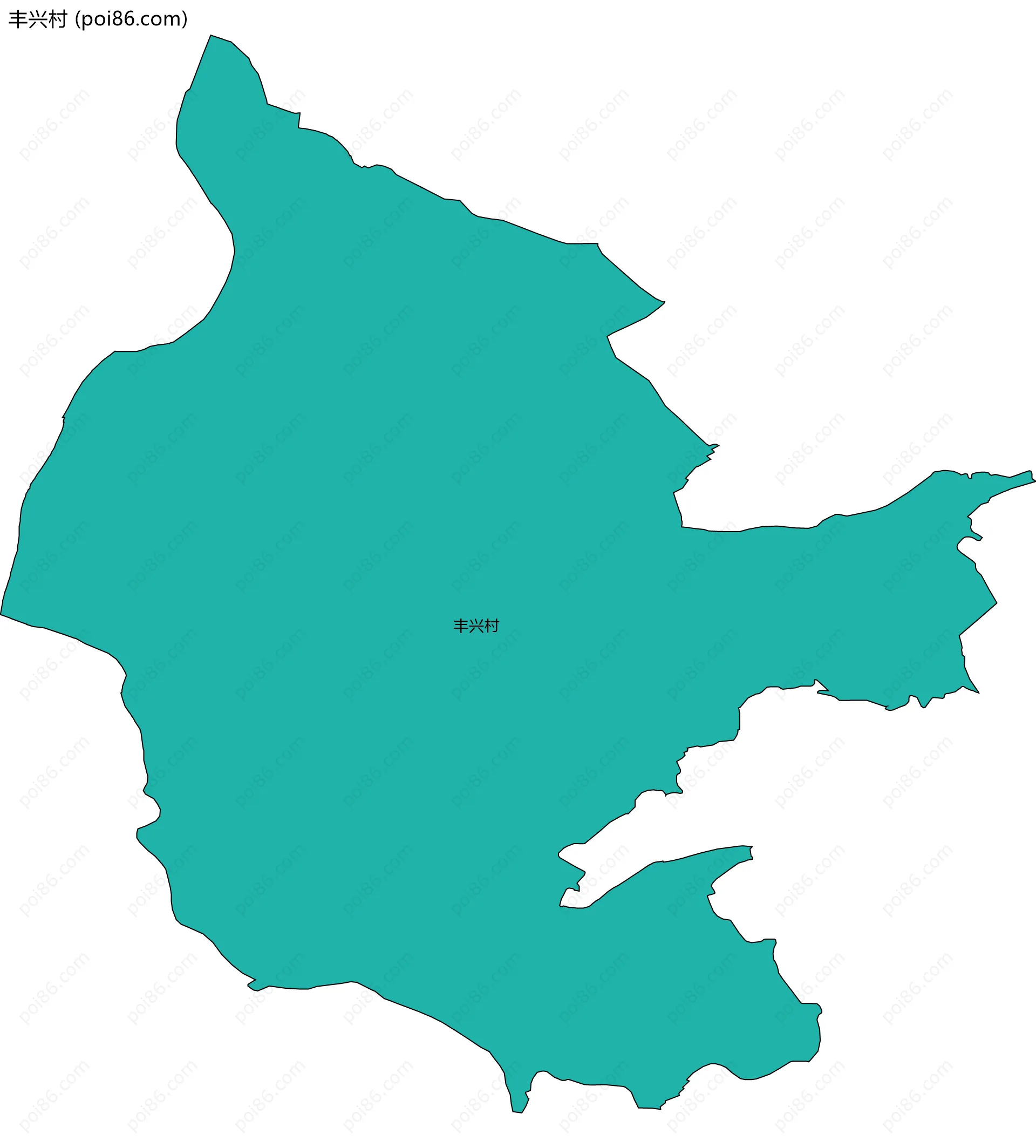 丰兴村边界地图