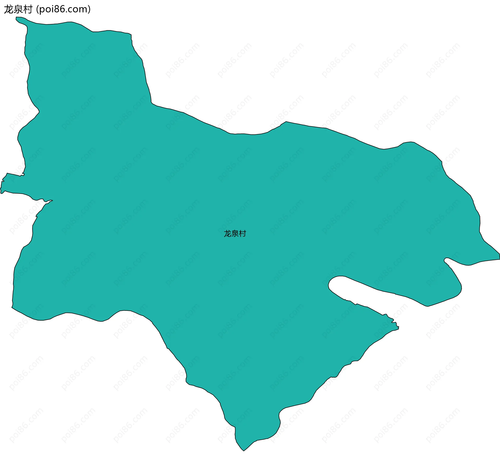 龙泉村边界地图