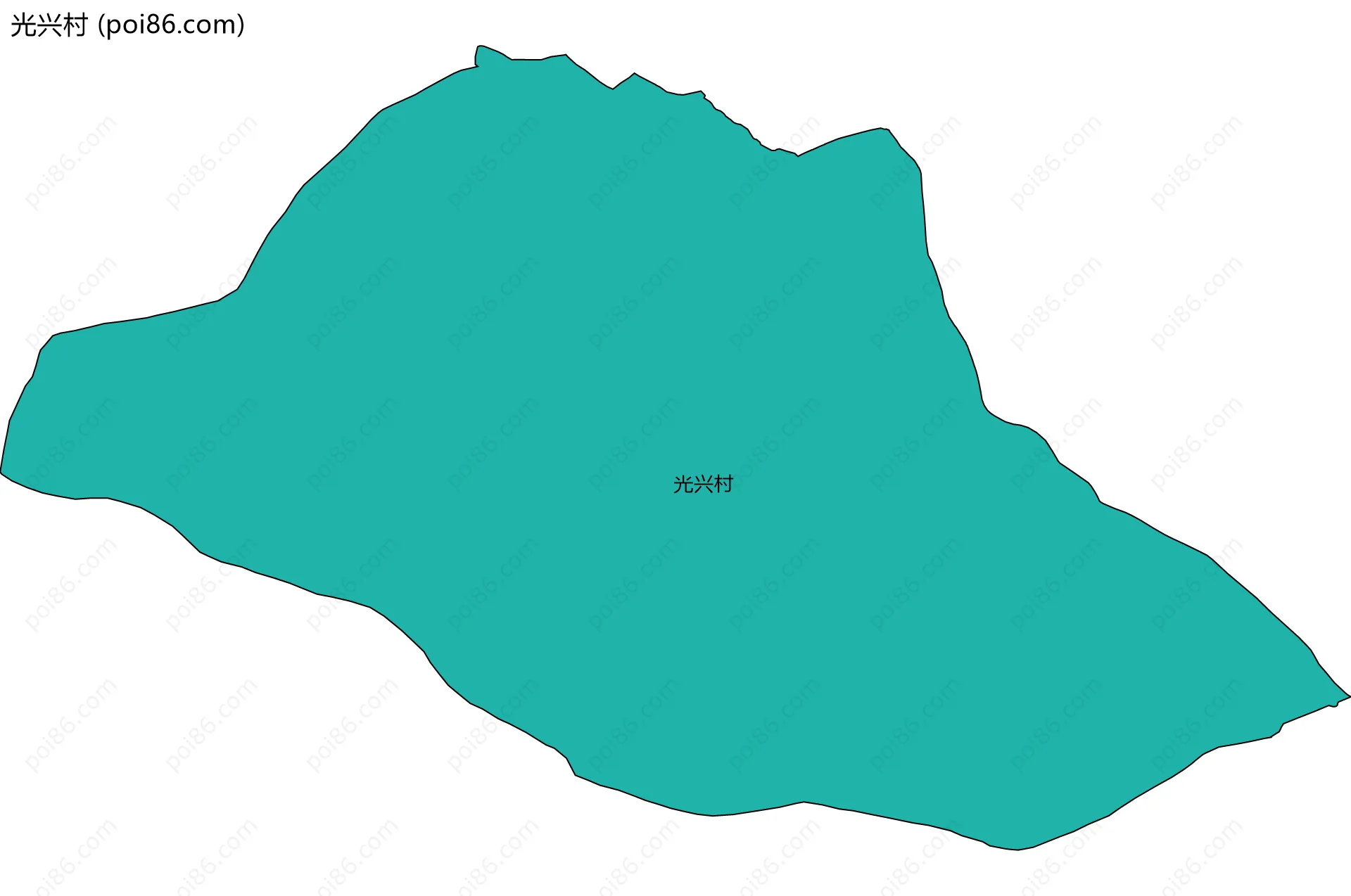 光兴村边界地图