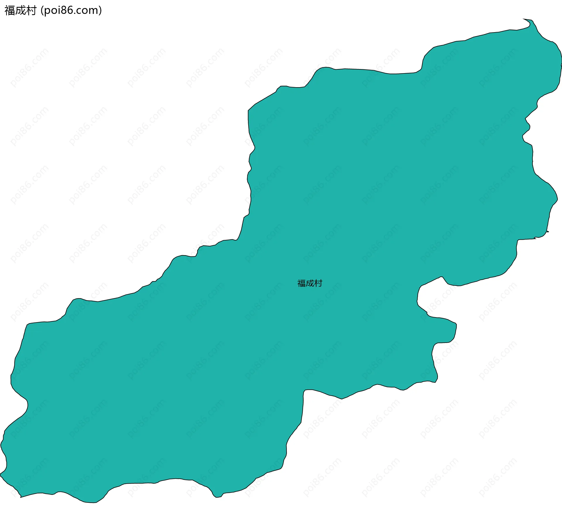 福成村边界地图