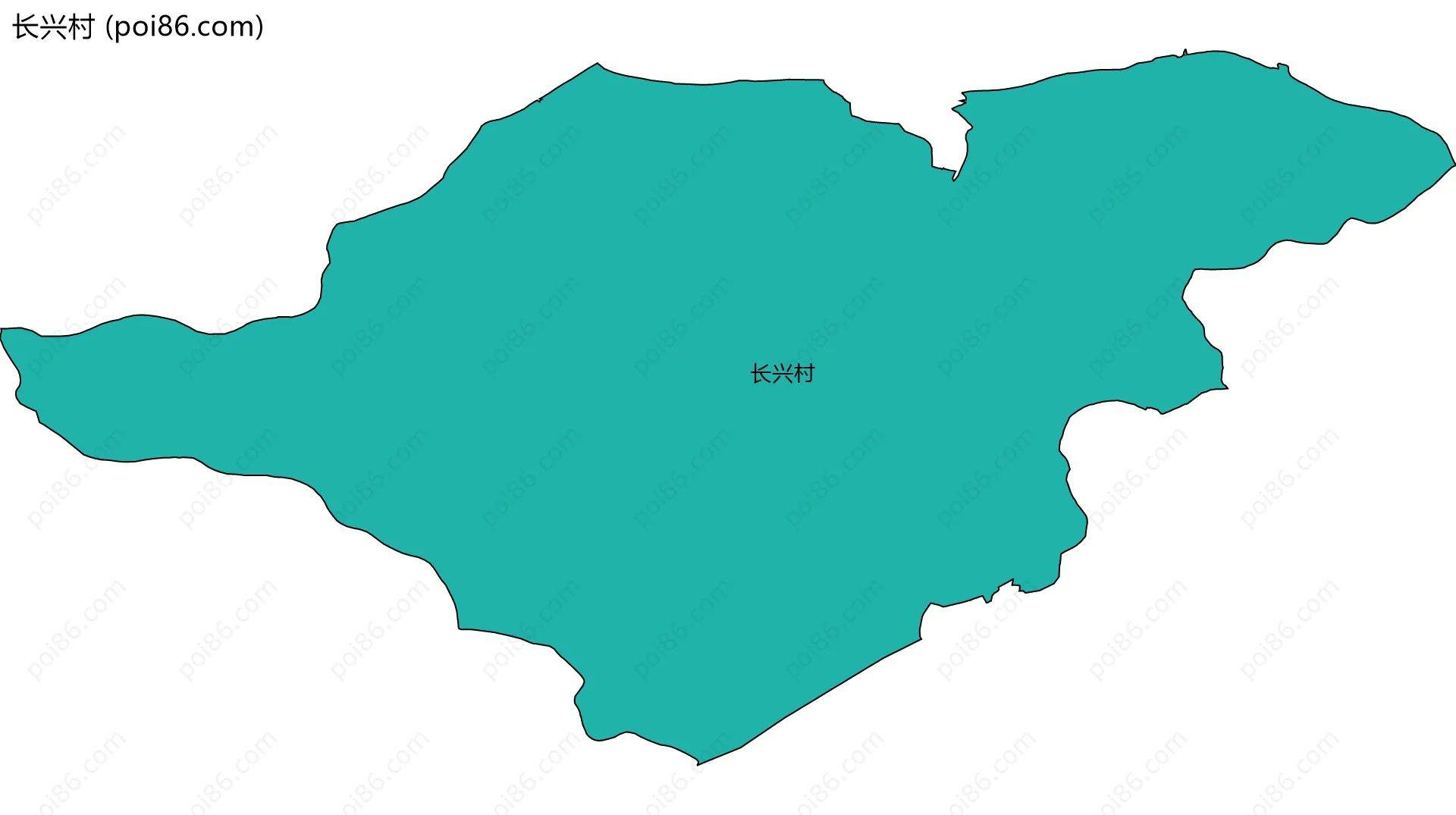 长兴村边界地图