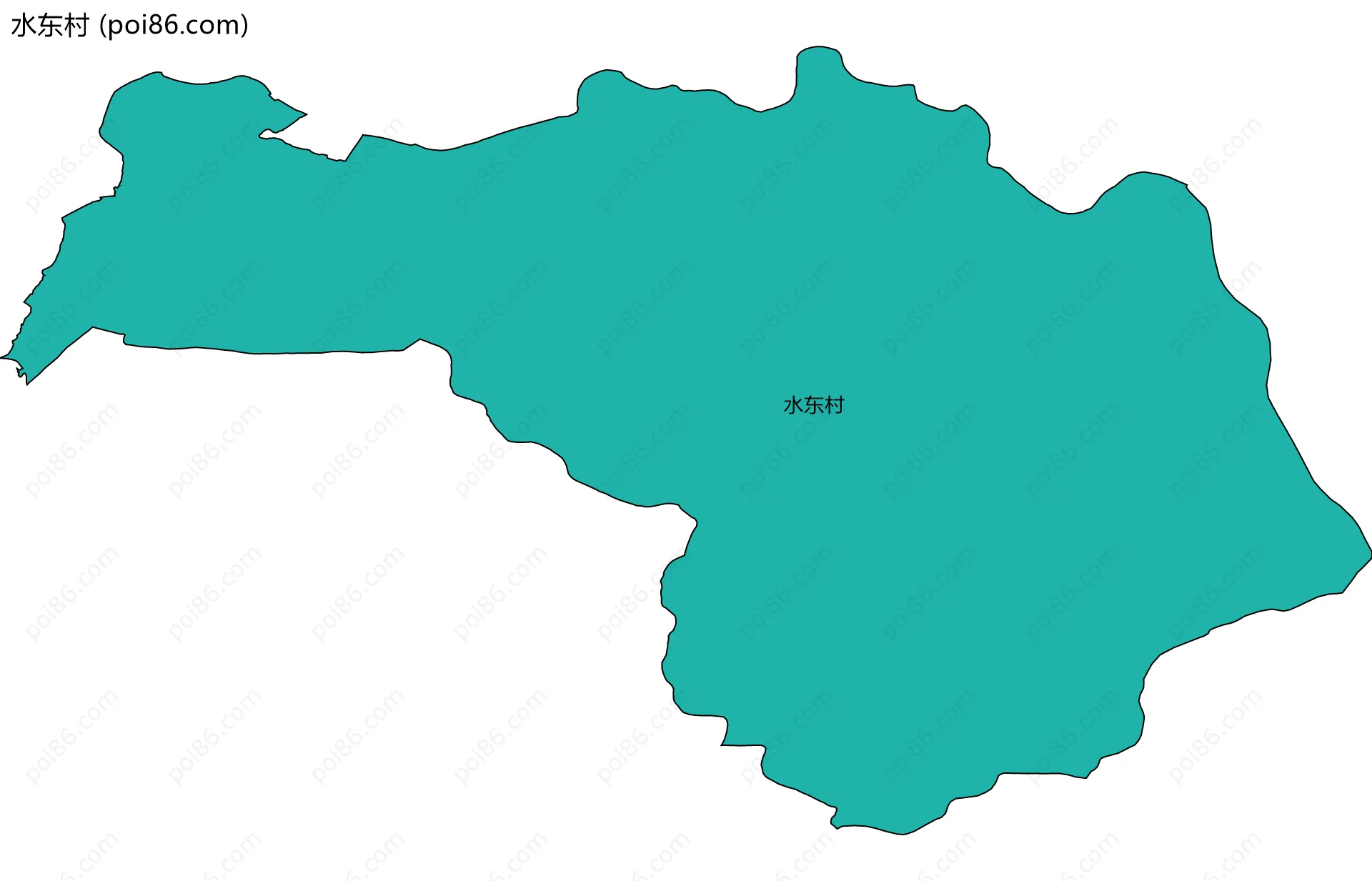 水东村边界地图