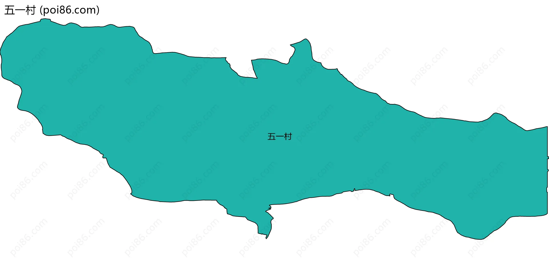 五一村边界地图