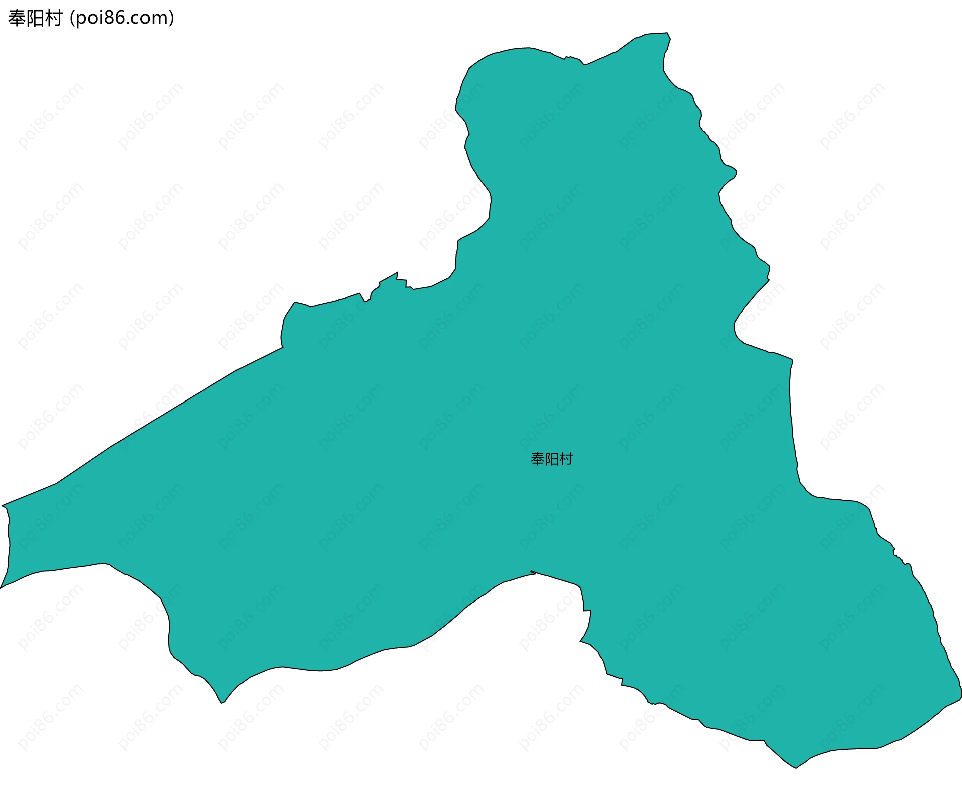 奉阳村边界地图