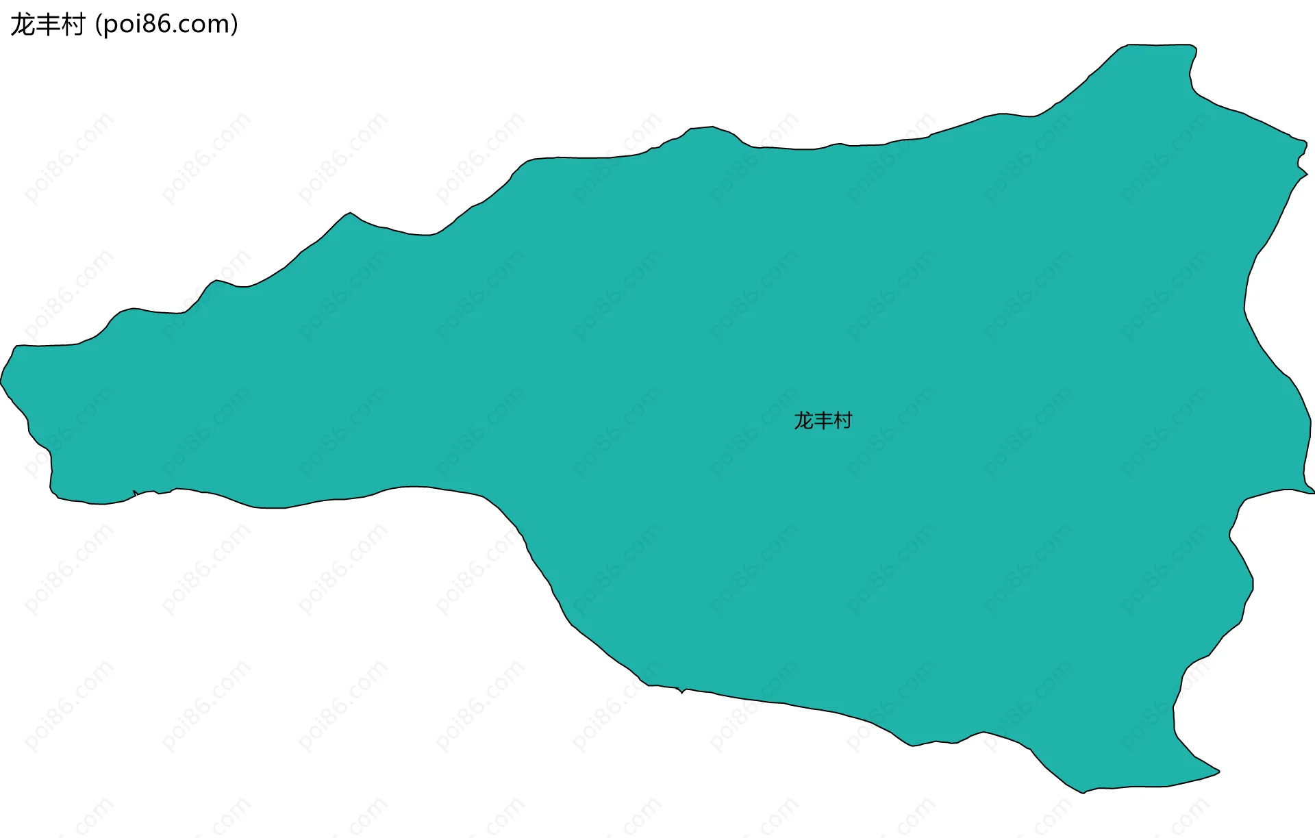 龙丰村边界地图