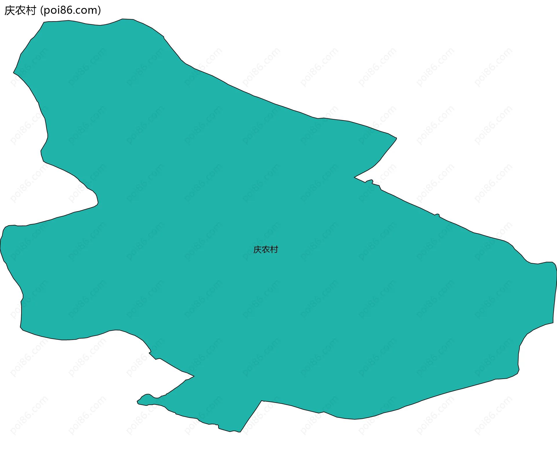 庆农村边界地图