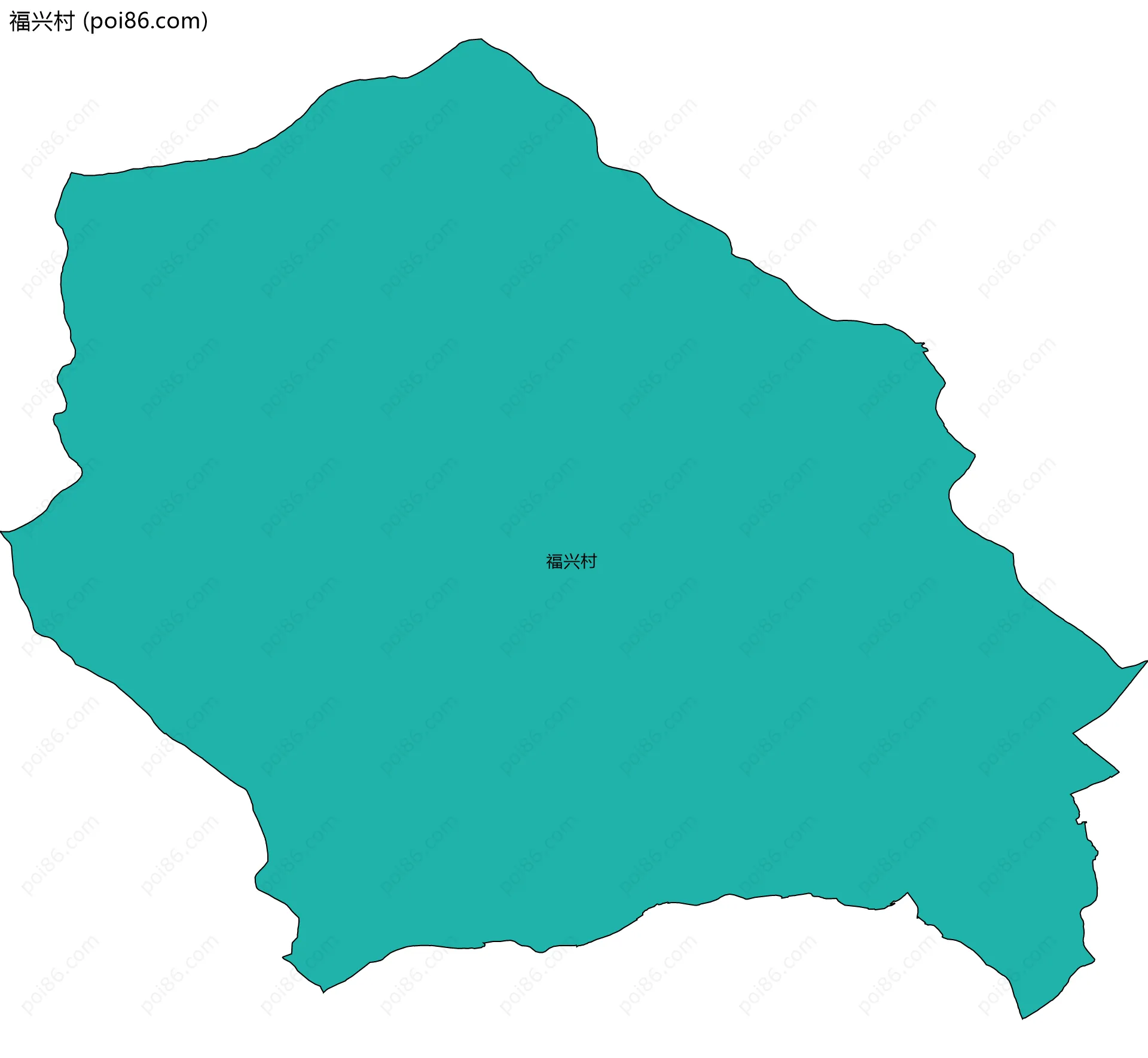 福兴村边界地图