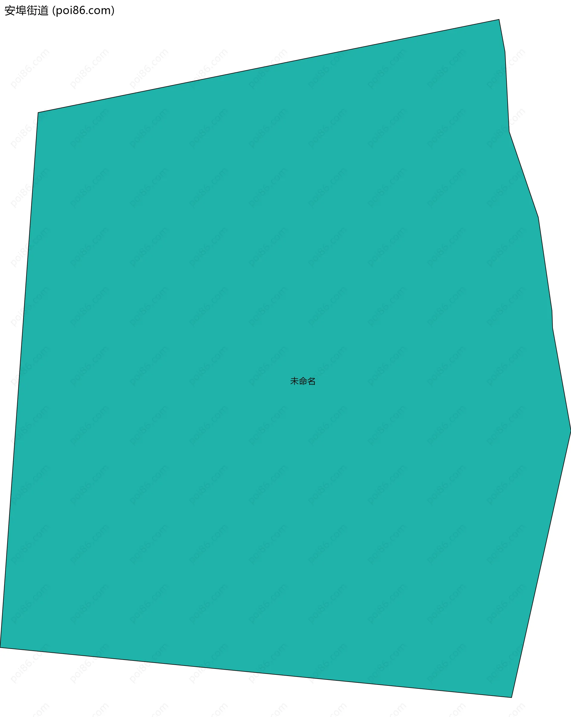 安埠街道边界地图(五级行政区划)