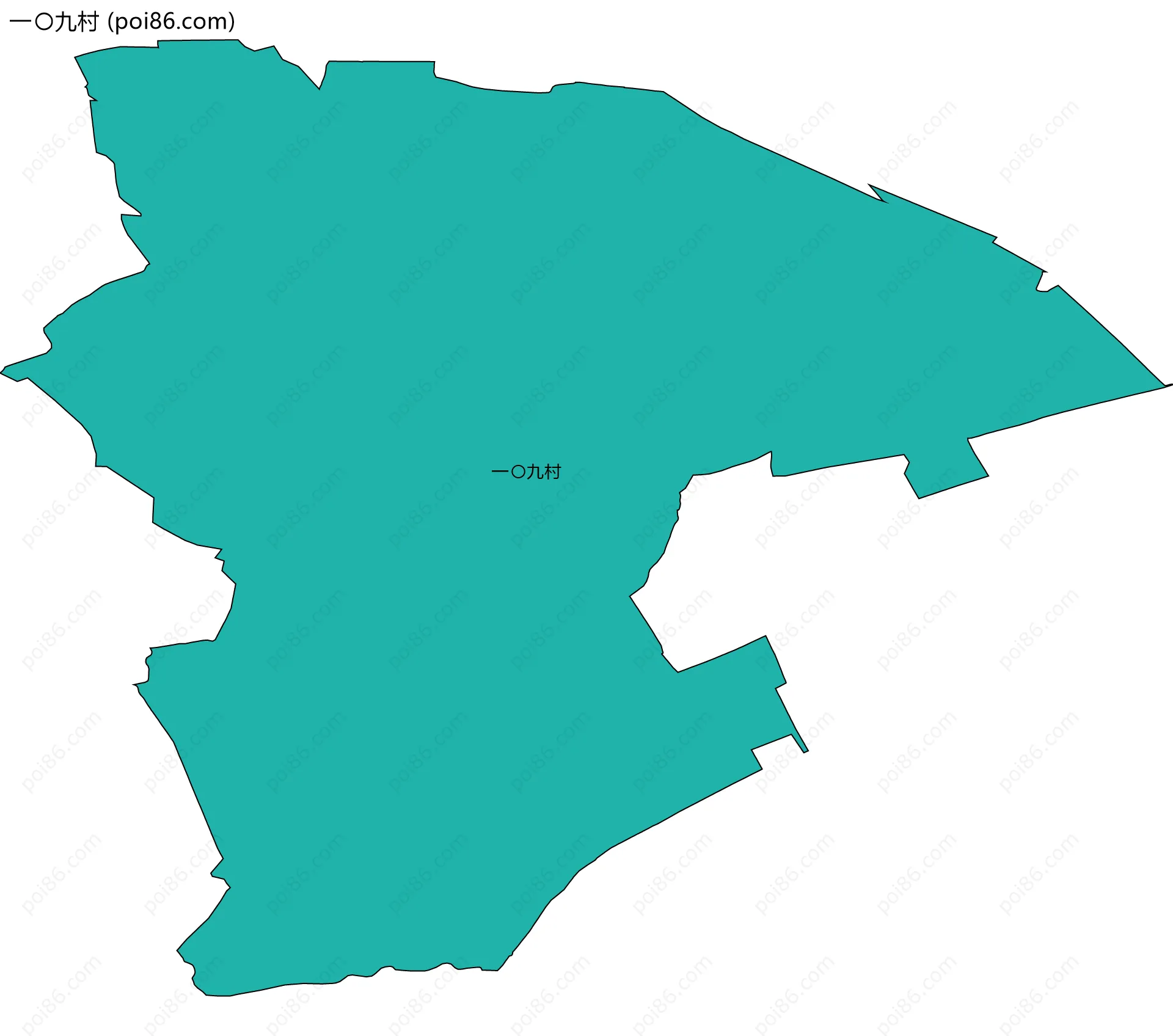 一〇九村边界地图