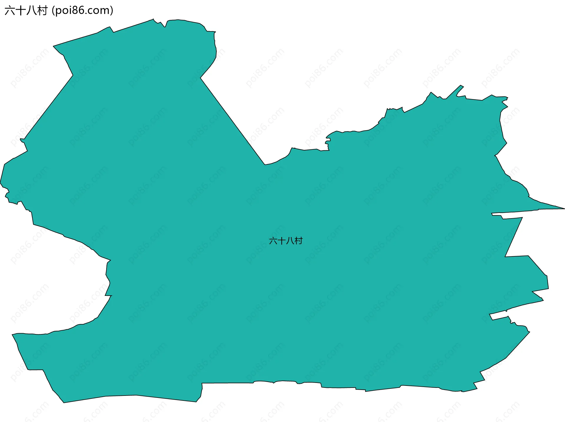 六十八村边界地图