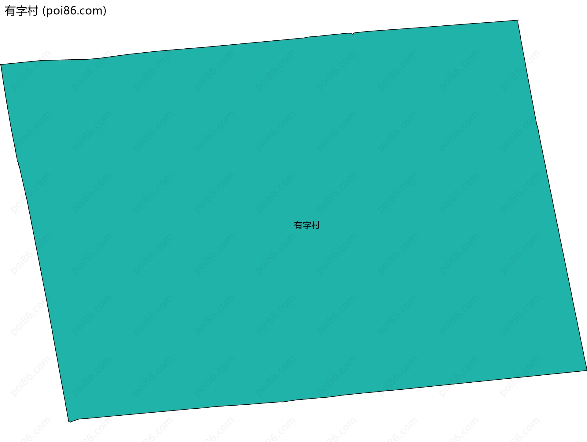 有字村边界地图