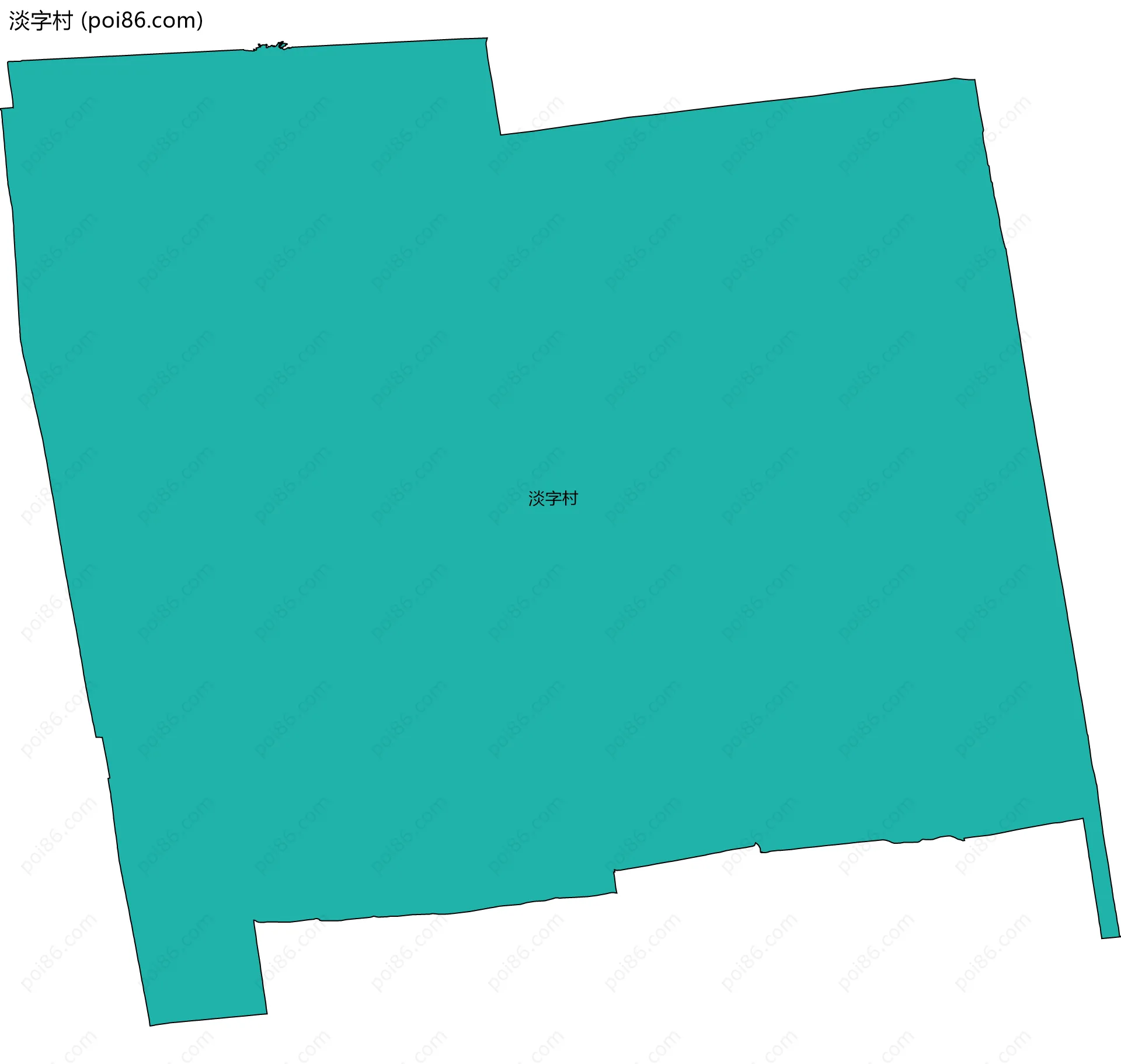 淡字村边界地图
